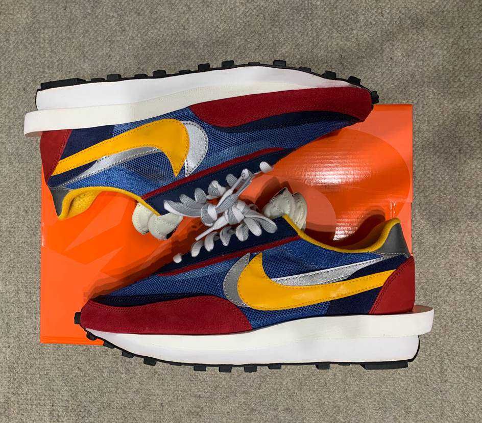 sacai × Nike LDV Waffle "Red/Blue"