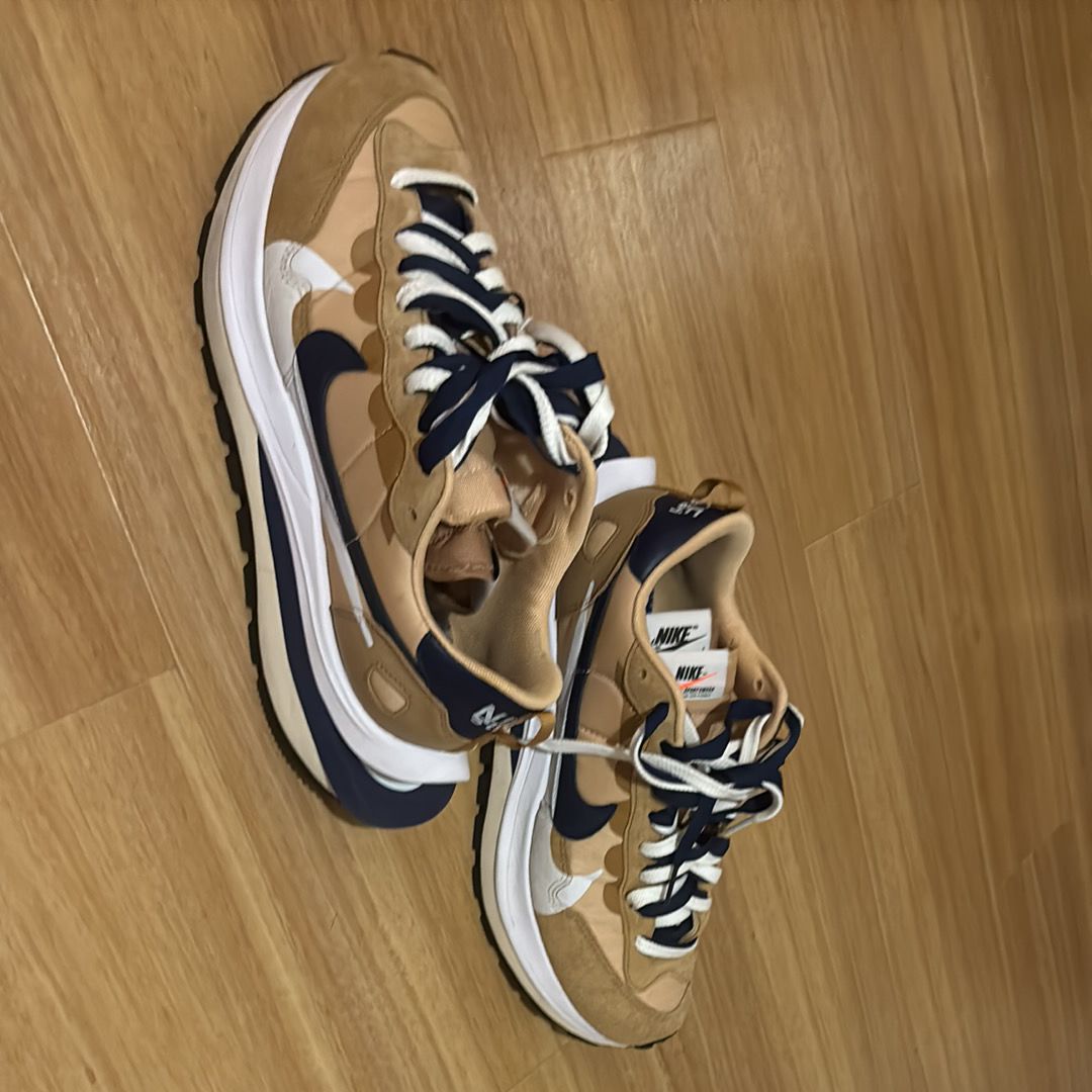 Sacai × Nike Vapor Waffle "Sesame And Blue Void"