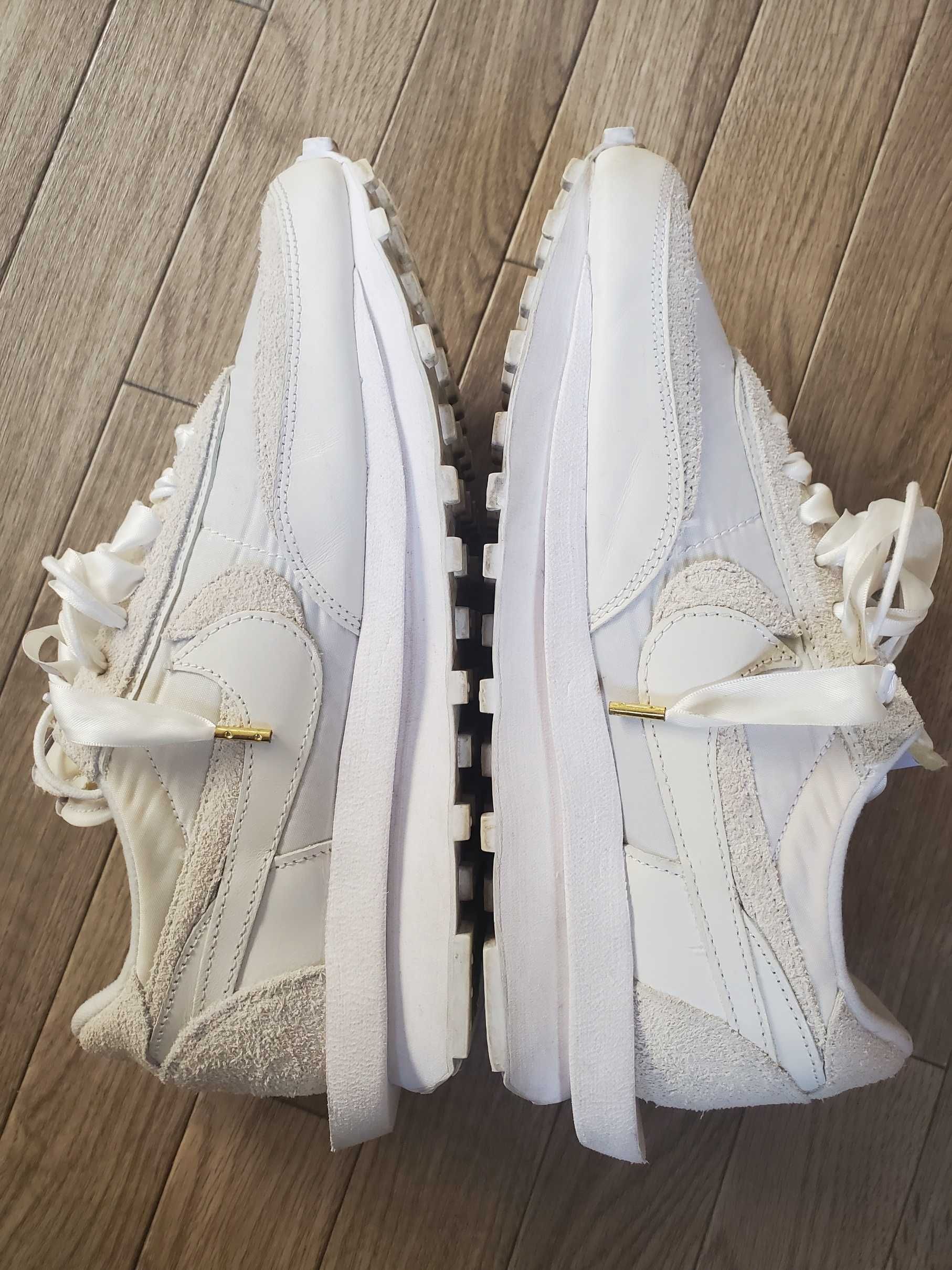 sacai × Nike LDV Waffle "Triple White"
