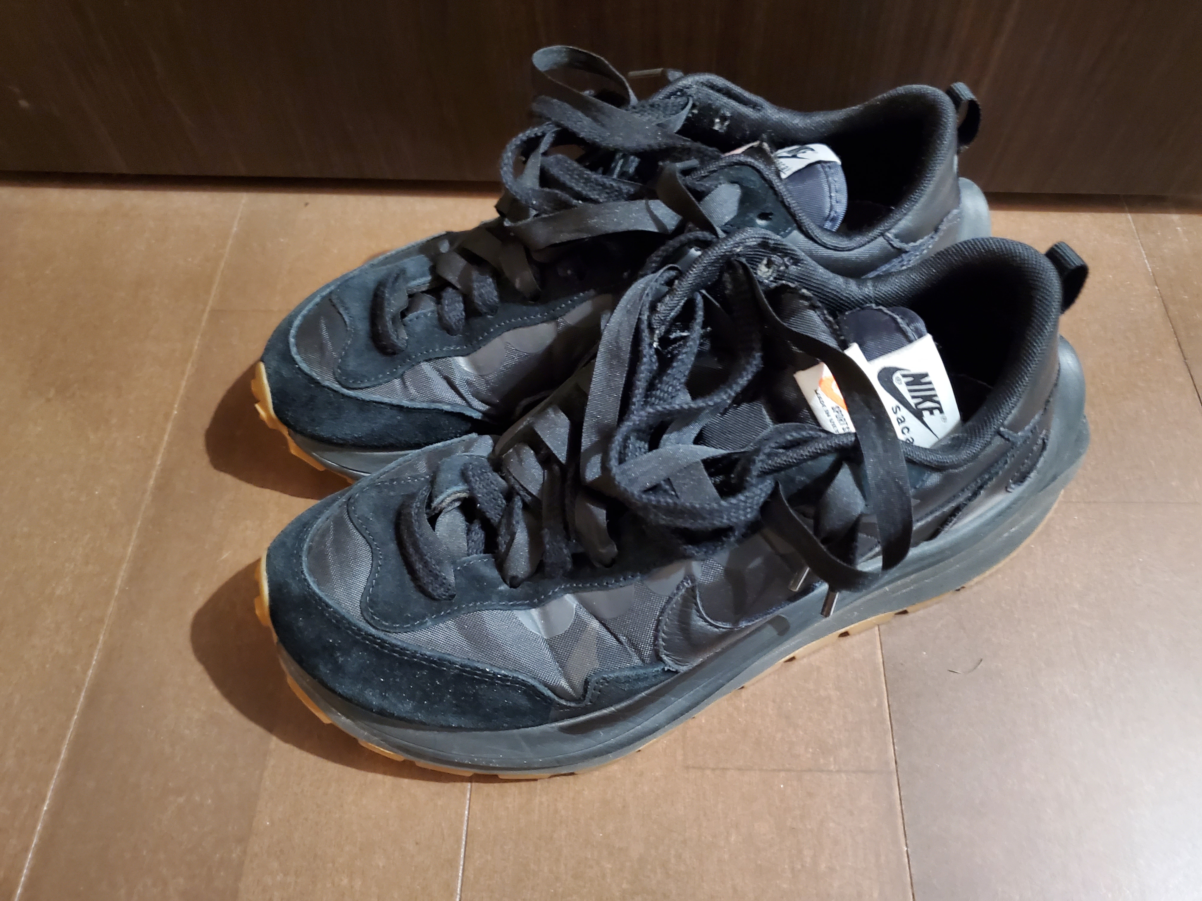 sacai × Nike VaporWaffle "Black Gum"
