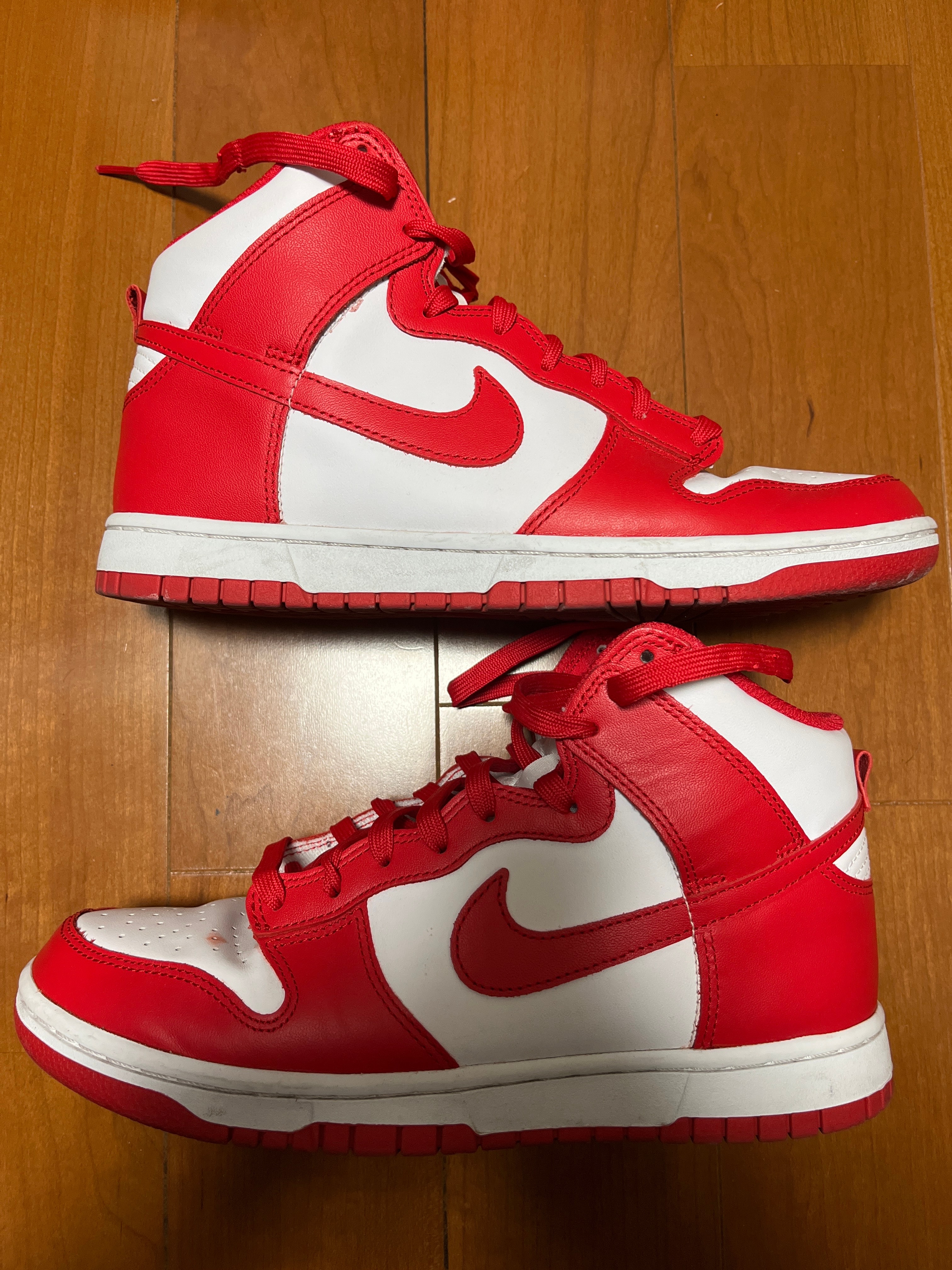 Nike Dunk High "Championship White and Red"