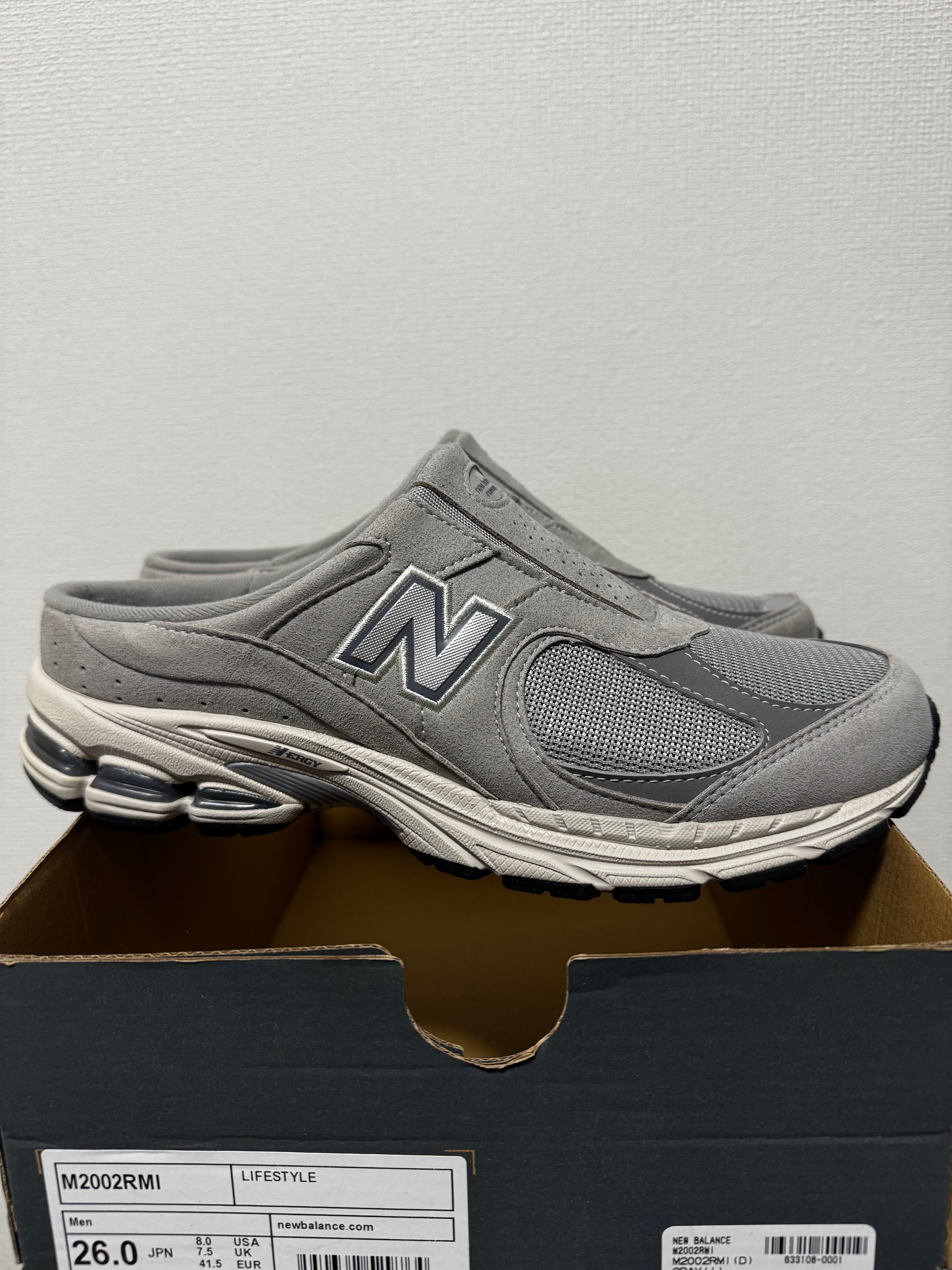 New Balance 2002R Mule "Gray/Silver"