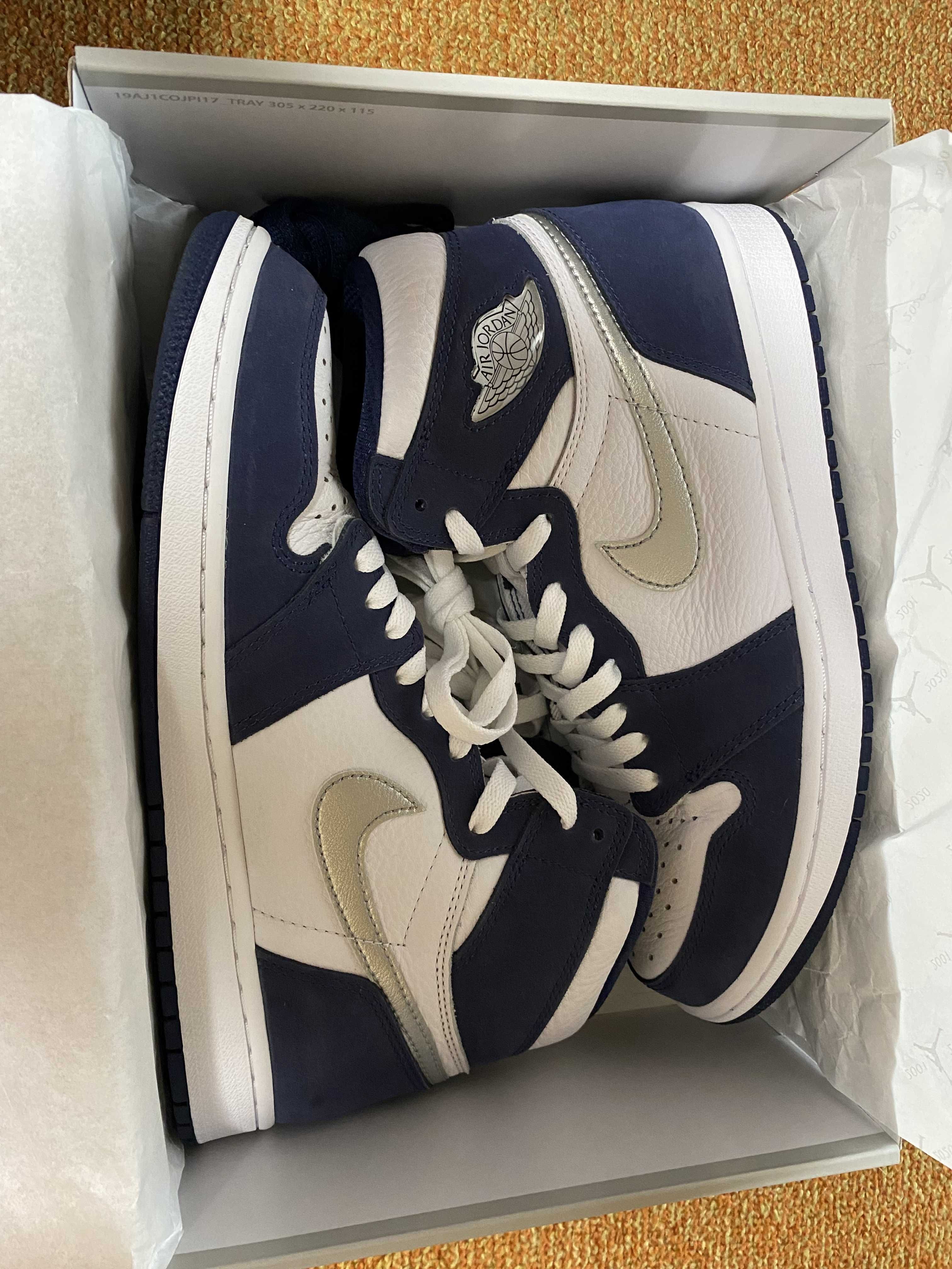 Nike Air Jordan 1 High OG CO.JP "White/Midnight Navy" (2020)(ブリーフケースなし)