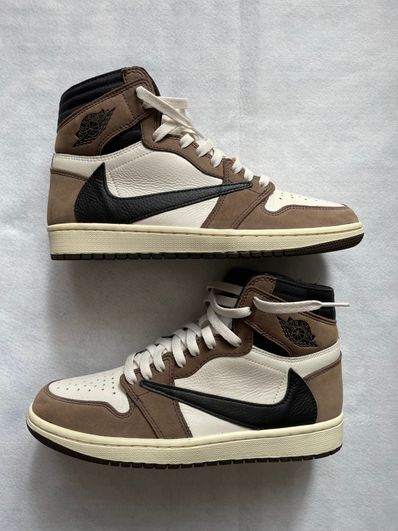 Travis Scott × Nike Air Jordan 1 Retro High OG TS SP "Sail/Dark Mocha"