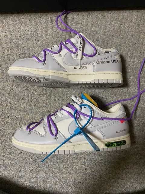 Off-White × Nike Dunk Low "Sail/Neutral Gray"