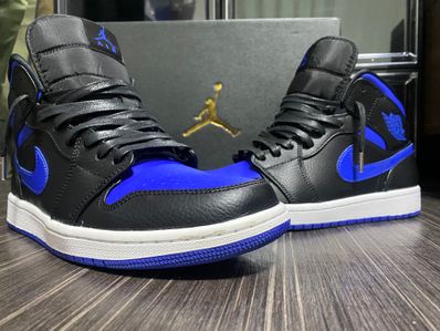NIKE AIR JORDAN 1 MID "BLACK/BLUE"