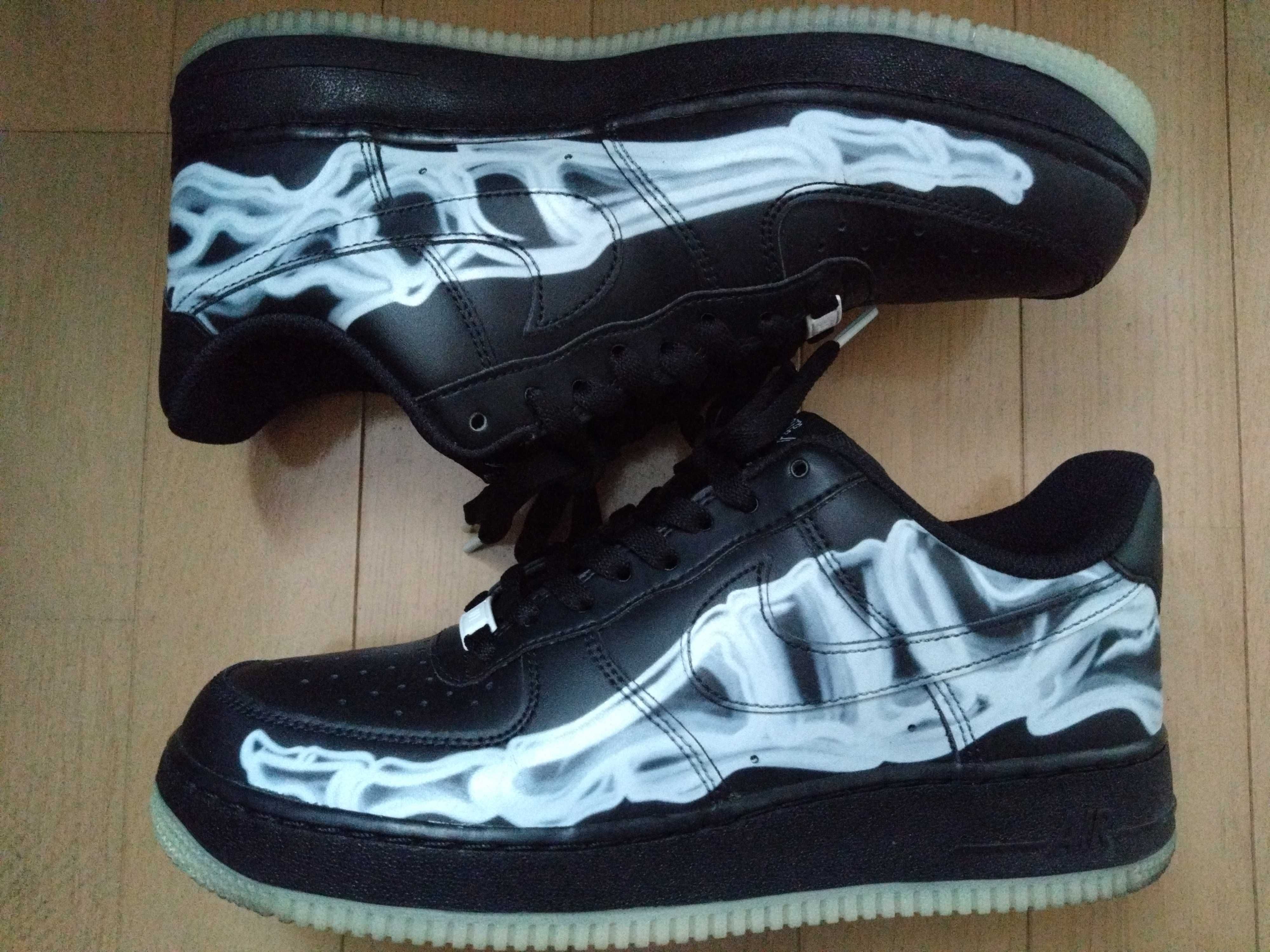 Nike Air Force 1 Low "Black Skeleton"
