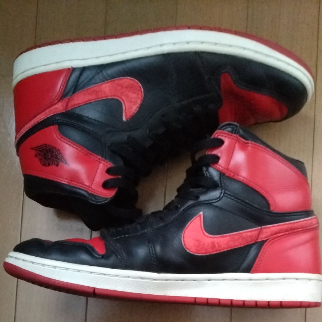 Nike Air Jordan 1 Retro High "Black Varsity Red/Bred"(2001)