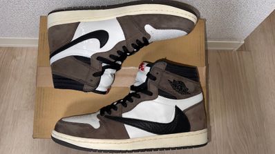 Travis Scott × Nike Air Jordan 1 Retro High OG TS SP "Sail/Dark Mocha"