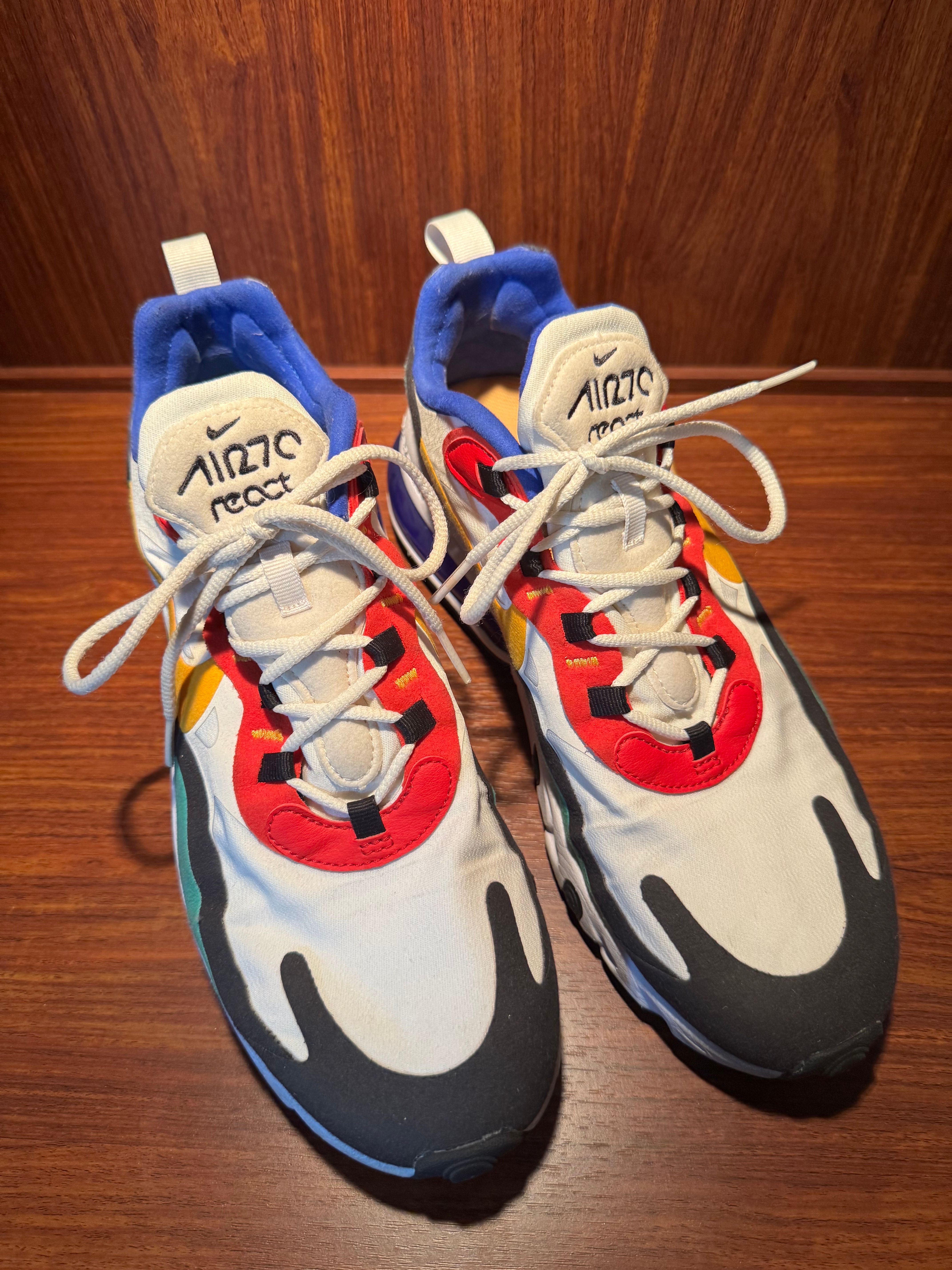 Nike Air Max 270 React "Phantom/University Gold/University Red"