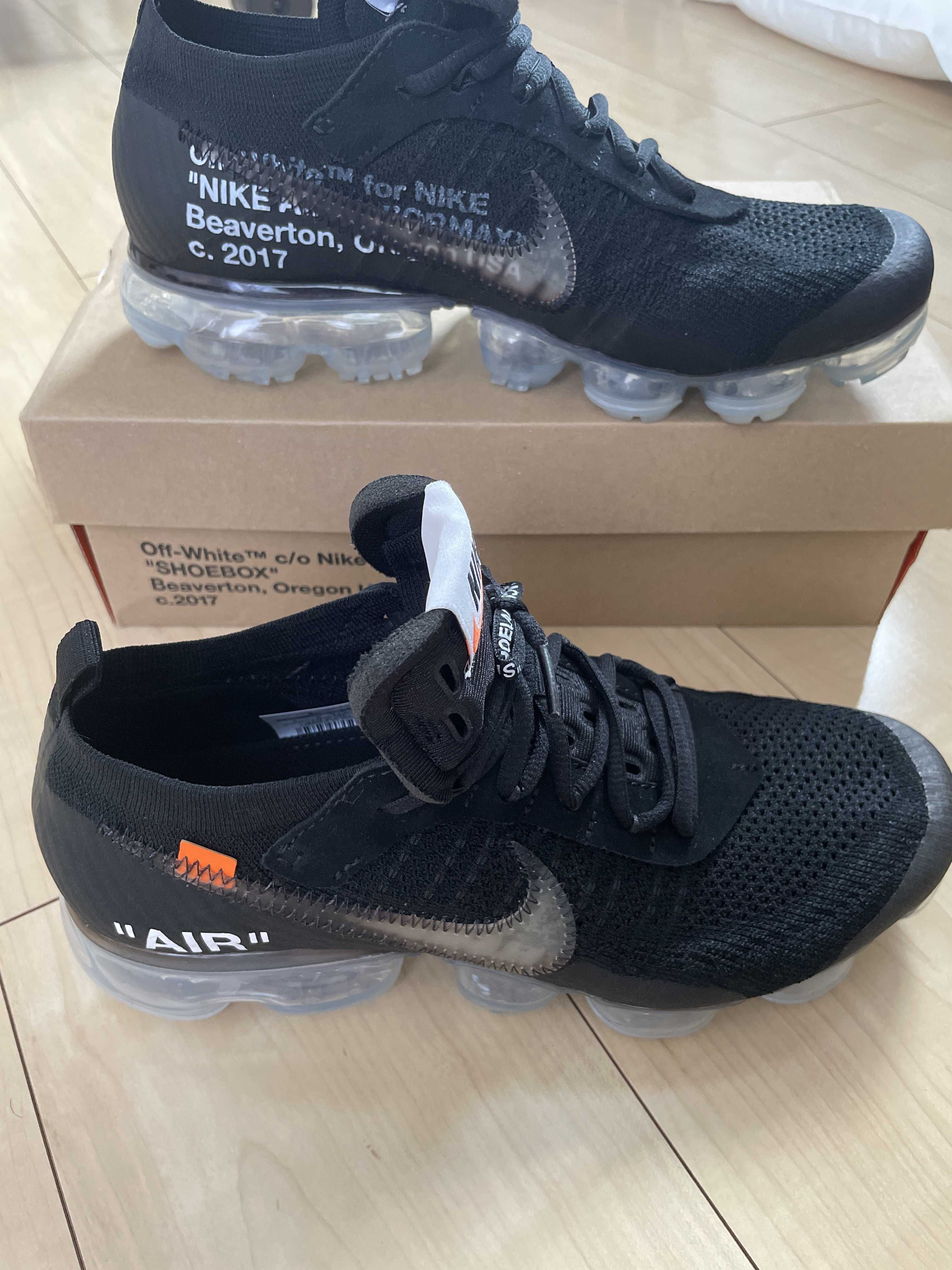 Off-White × Nike Air Vapormax "Black/Total Orange/Clear"