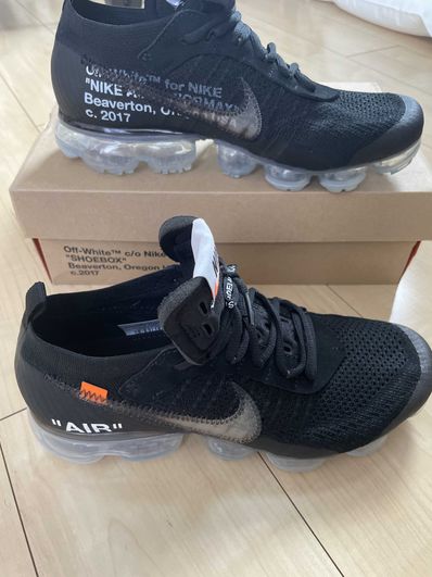 Off-White × Nike Air Vapormax "Black/Total Orange/Clear"