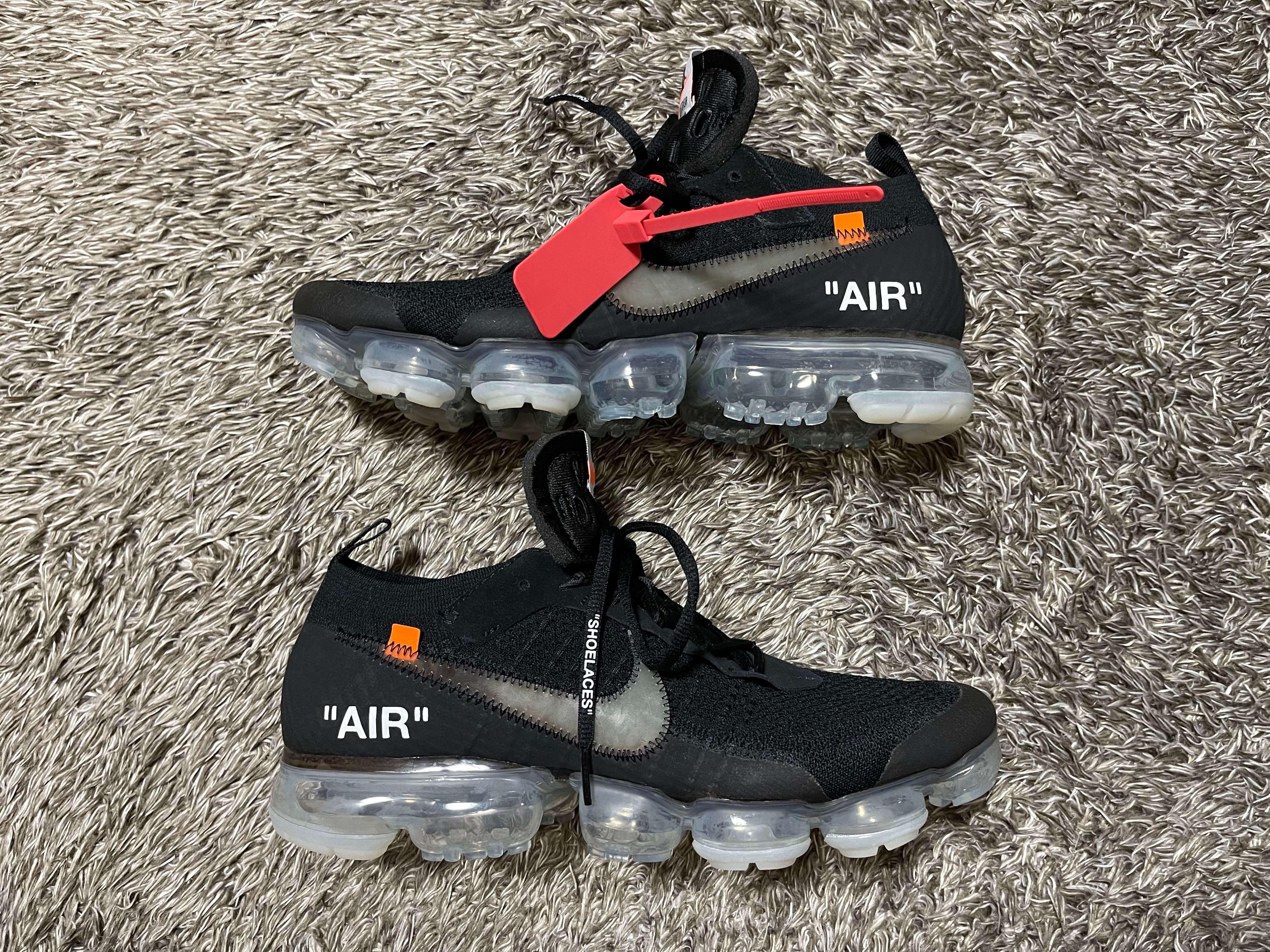 Off-White × Nike Air Vapormax "Black/Total Orange/Clear"