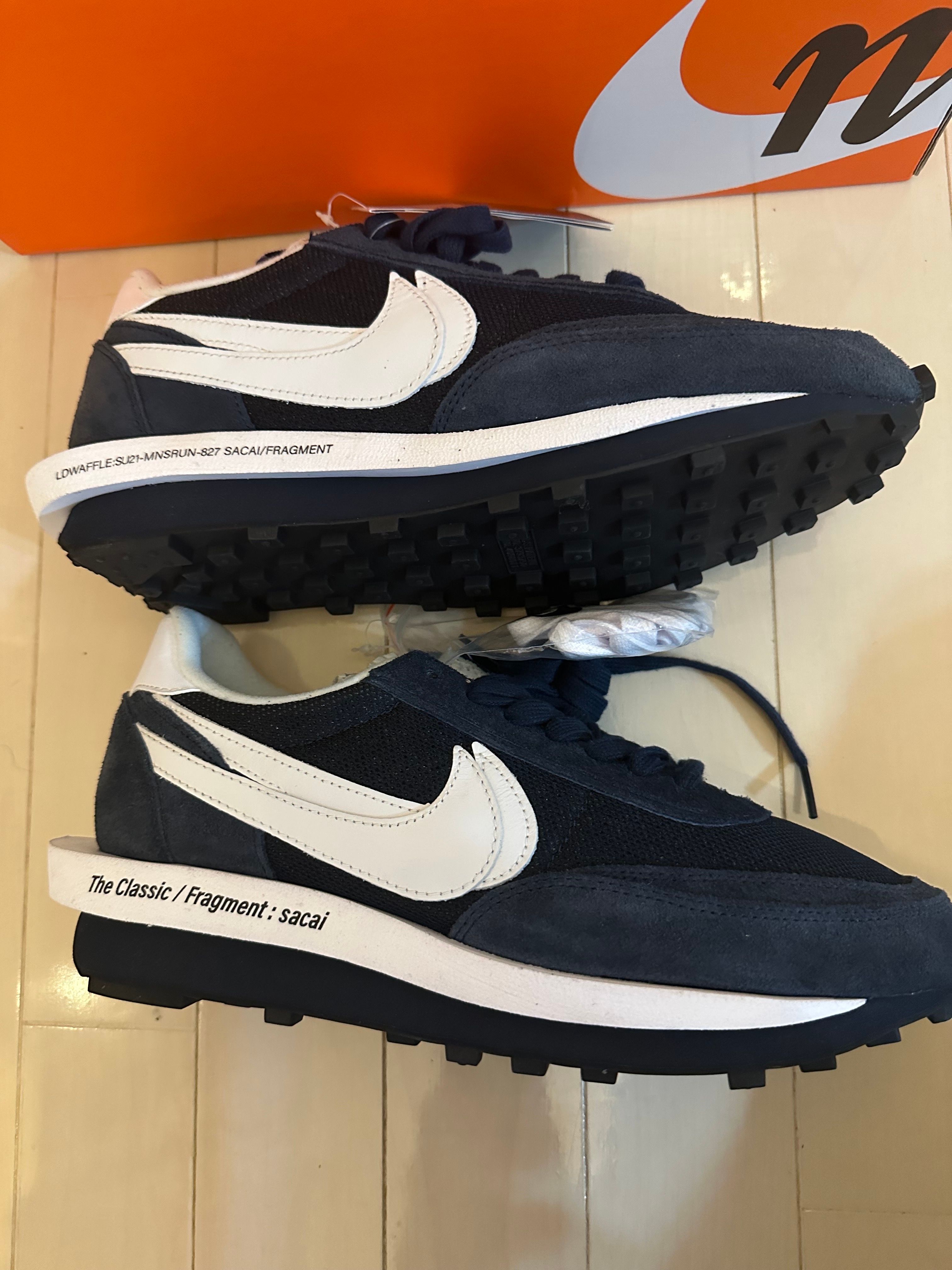 Fragment × sacai × Nike LD Waffle "Blackended Blue"