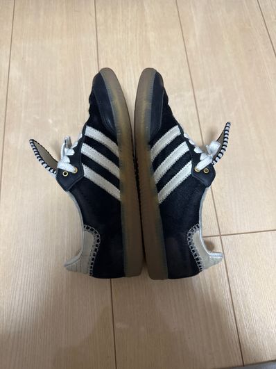 Wales Bonner × adidas Samba Pony Tonal Low "Core Black/Cream White"