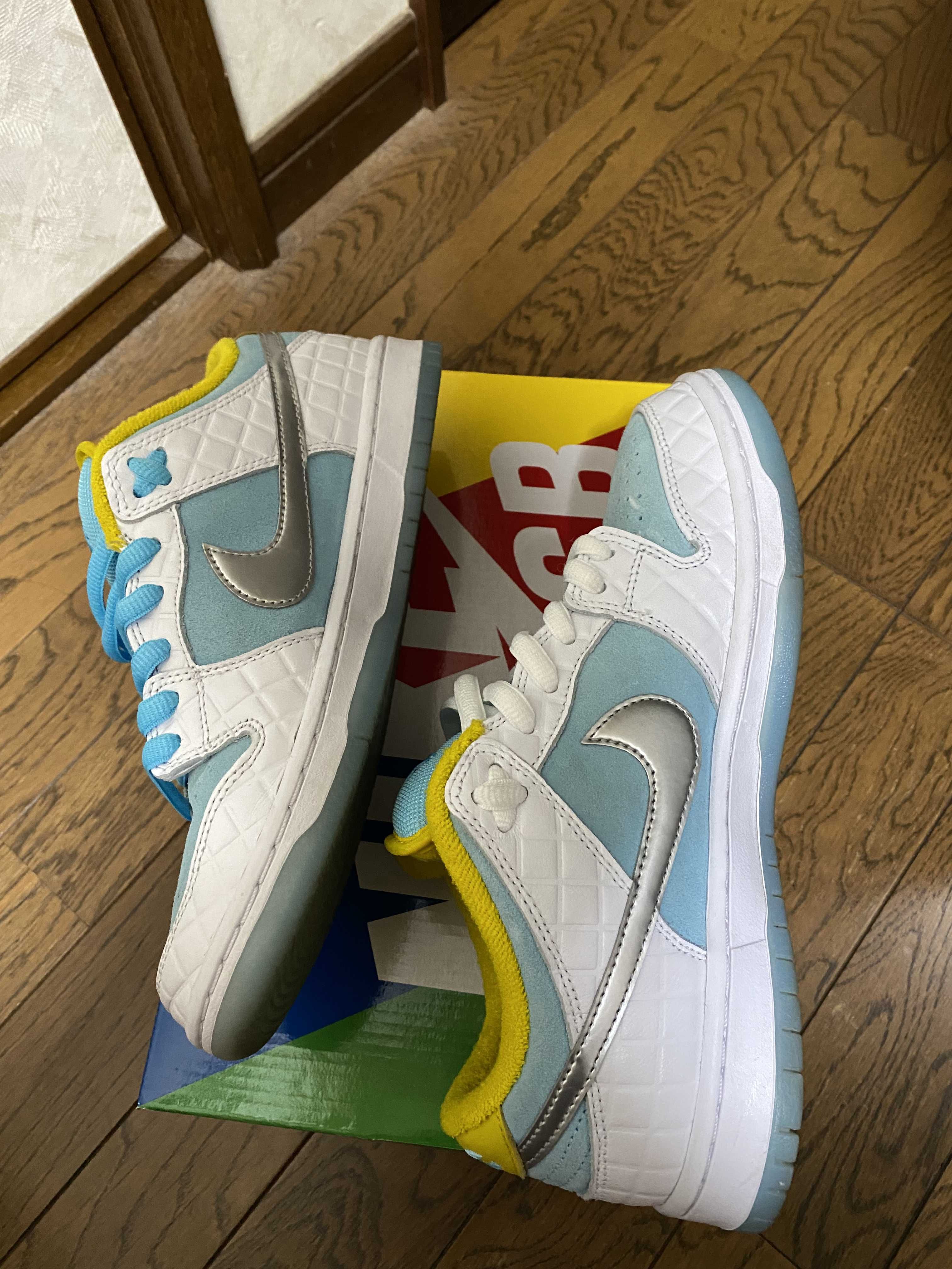 FTC × Nike SB Dunk Low "White/Blue"