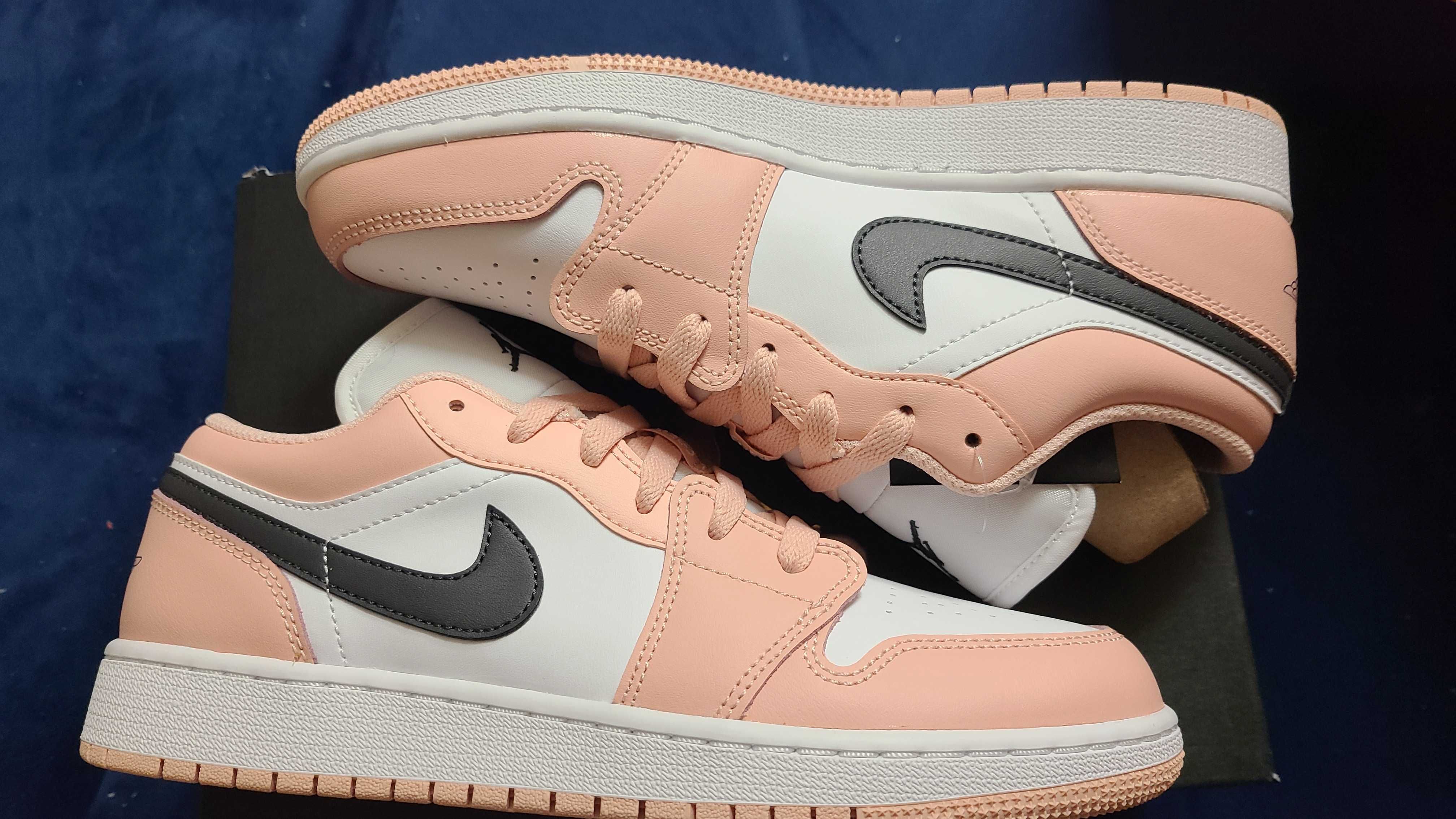 NIKE GS AIR JORDAN 1 LOW "LIGHT ARCTIC PINK"