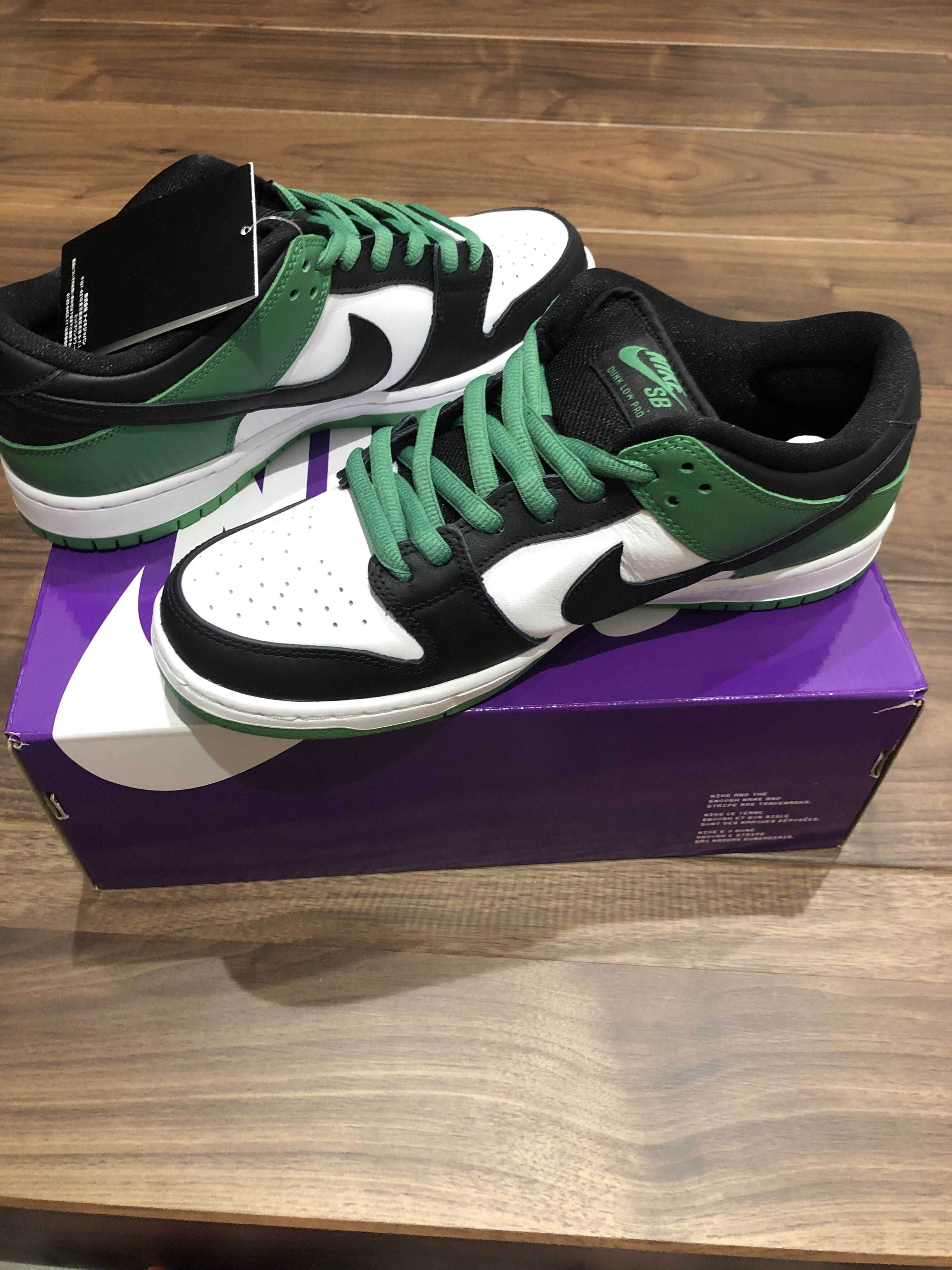 Nike SB Dunk Low Pro "Black and Classic Green"