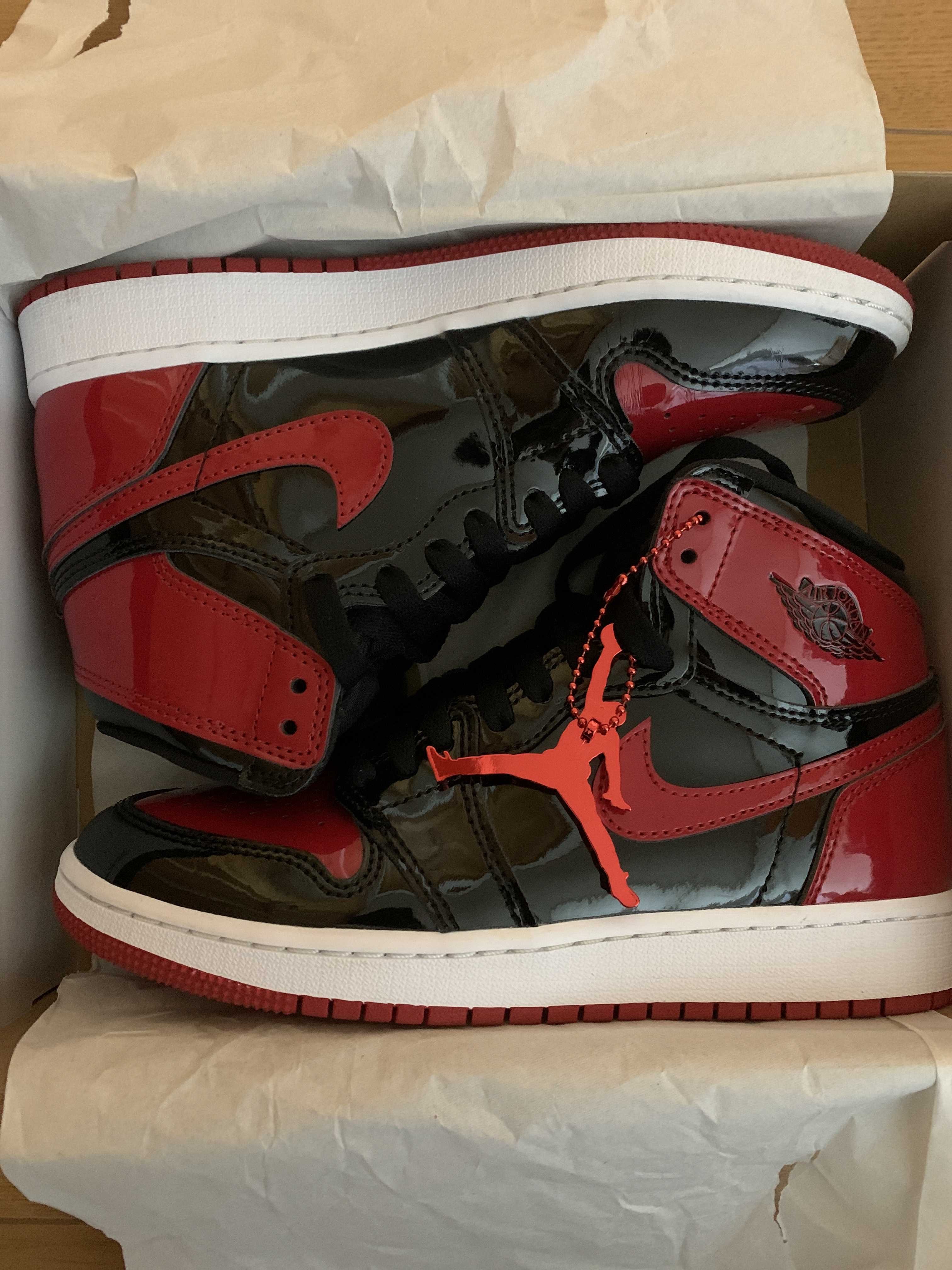 Nike GS Air Jordan 1 High OG "Patent Bred"