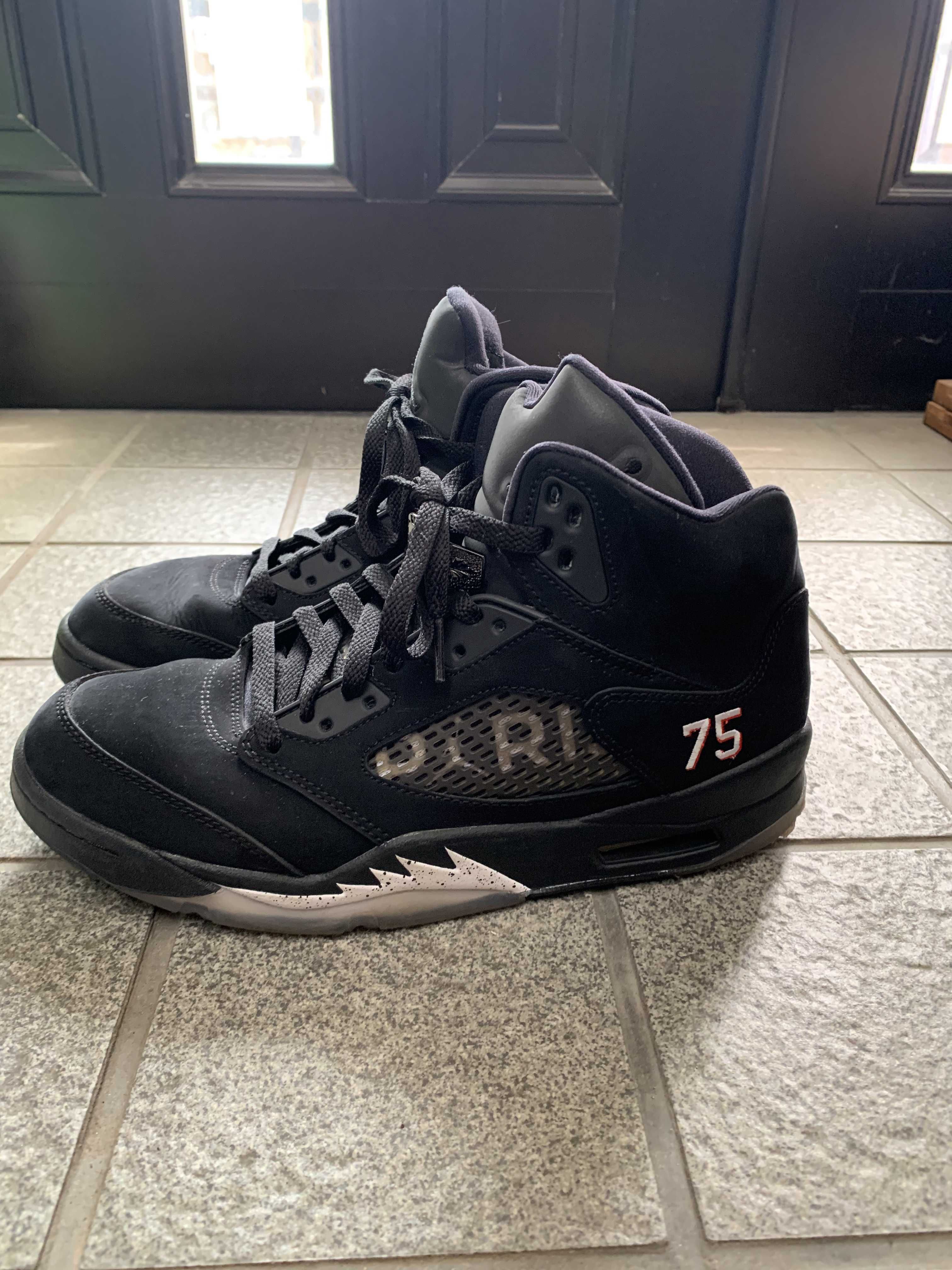 NIKE AIR JORDAN 5 PARIS SAINT-GERMAIN BLACK/CEMENT GREY