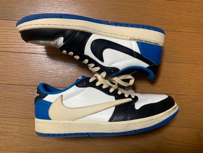 Travis Scott × fragment design × Nike Air Jordan 1 Low OG SP "Military Blue"