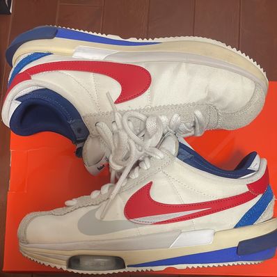 sacai × Nike Zoom Cortez "White and University Red"