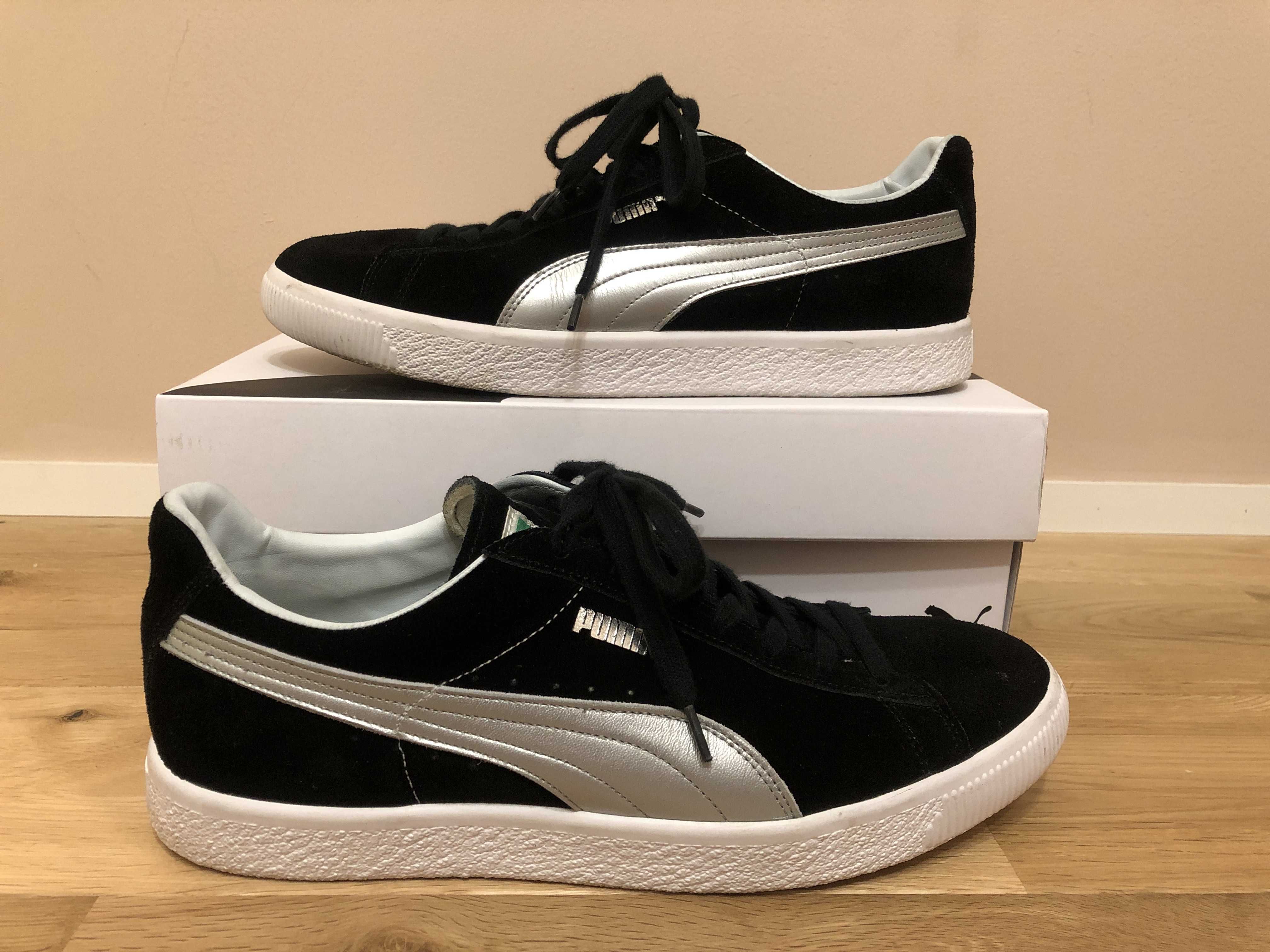 PUMA SUEDE VTG MIJ SILVER "BLACK"