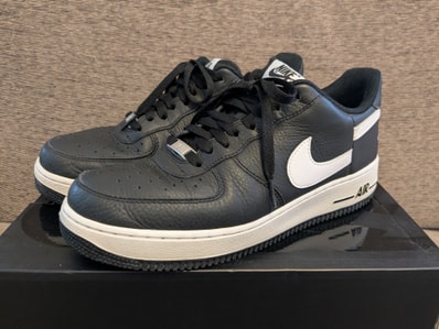 Supreme × COMME des GARCONS SHIRT × Nike Air Force 1 Low "Black/White" (2018)