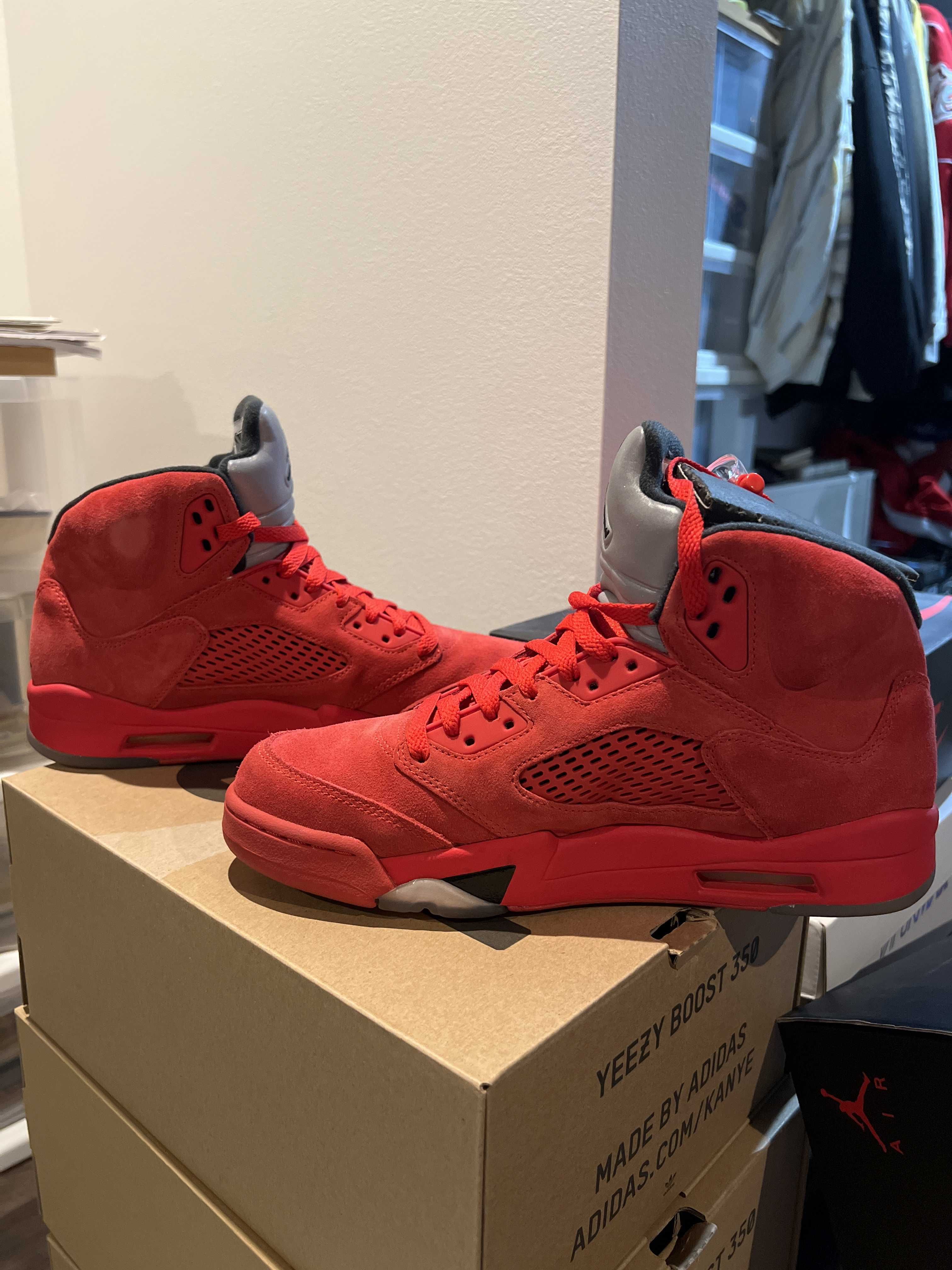 Nike Air Jordan 5 Ratro "Red Suede"