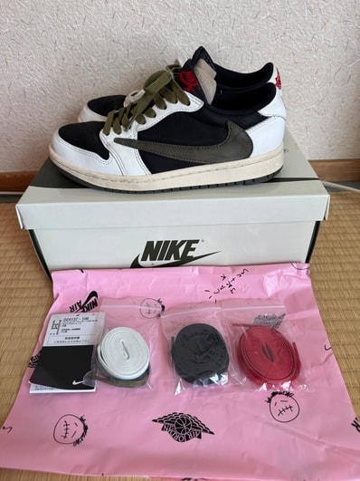 Travis Scott × Nike Women's Air Jordan 1 Low OG "Medium Olive"