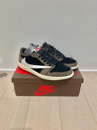 Travis Scott × Nike Air Jordan 1 Low OG SP-T "Black/Dark Mocha"