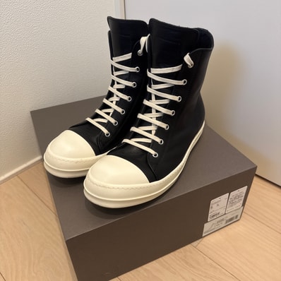 Rick Owens Hollywood Sneakers "Black/Milk/Milk"