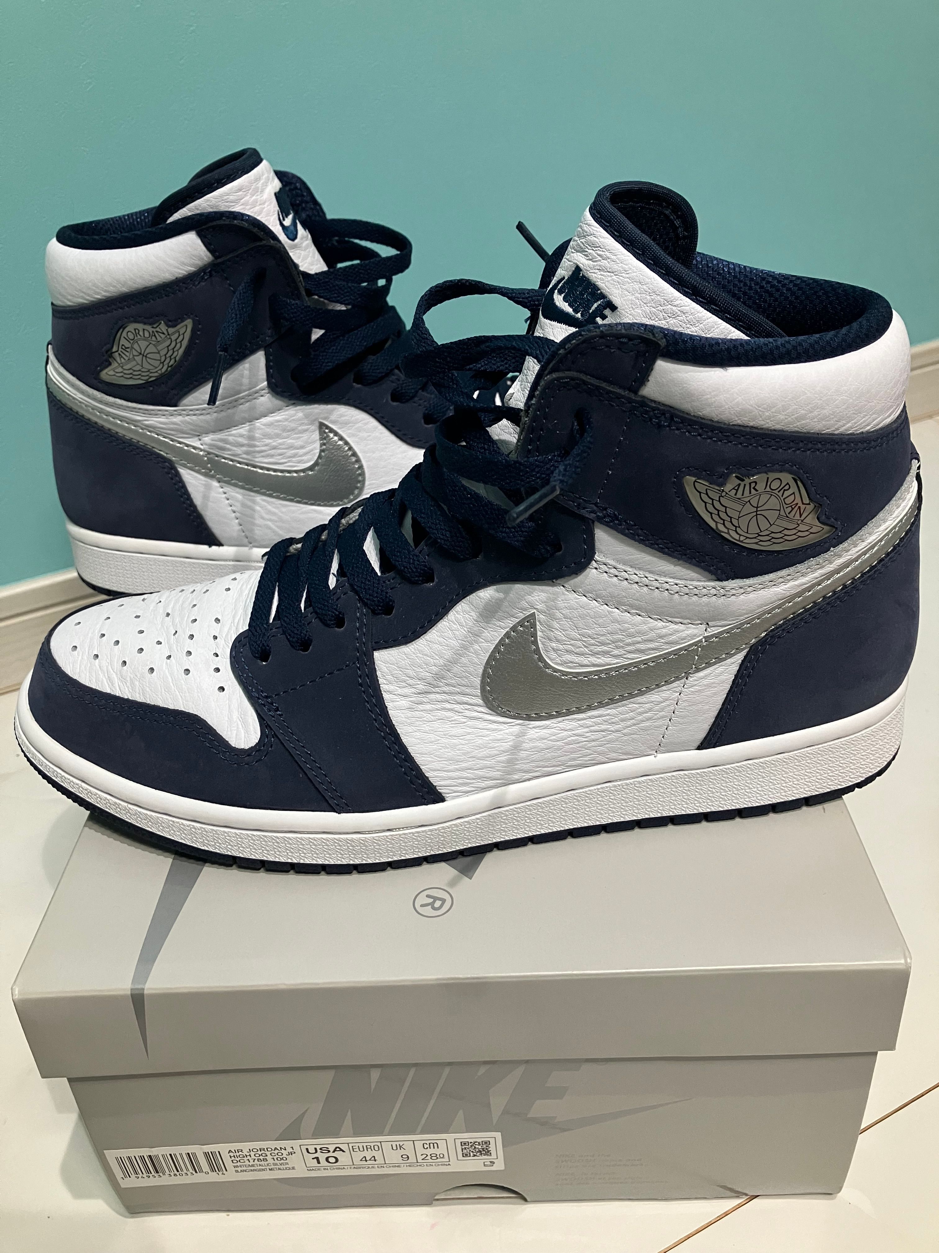Nike Air Jordan 1 High OG CO.JP "White/Midnight Navy" (2020)(ブリーフケースなし)