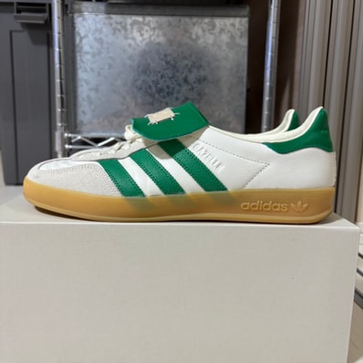 FOOT INDUSTRY × adidas Gazelle Indoor "Off White/Green"
