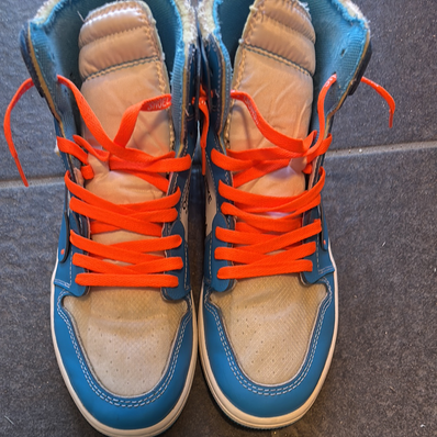 Off-White × Nike Air Jordan 1 High UNC "White/Dark Powder Blue"