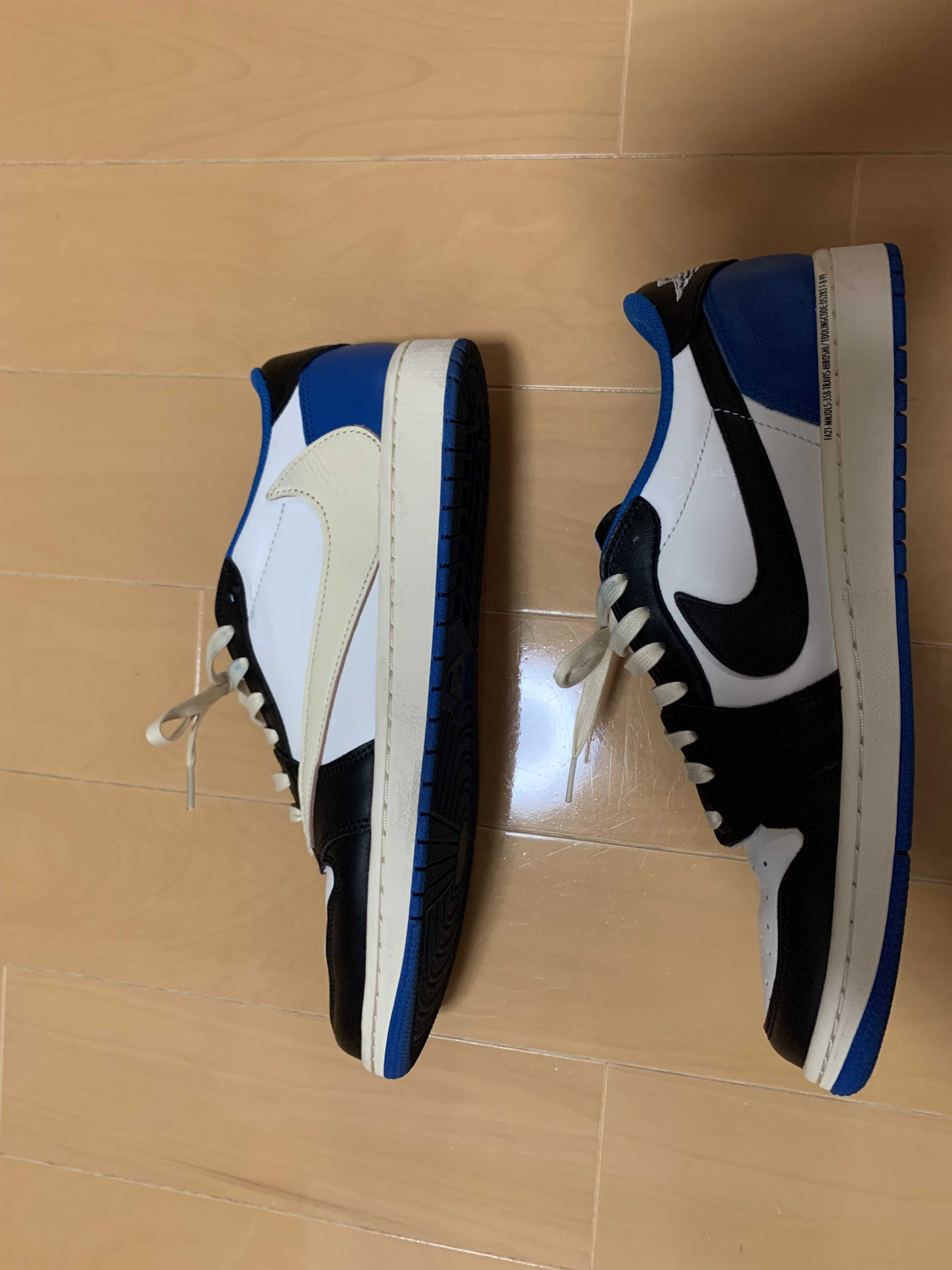 Travis Scott × fragment design × Nike Air Jordan 1 Low OG SP "Military Blue"