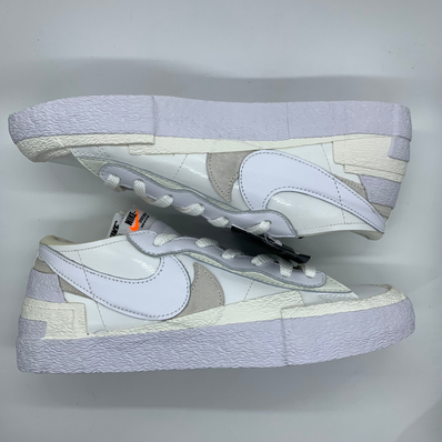 sacai × Nike Blazer Low "White Patent Leather"