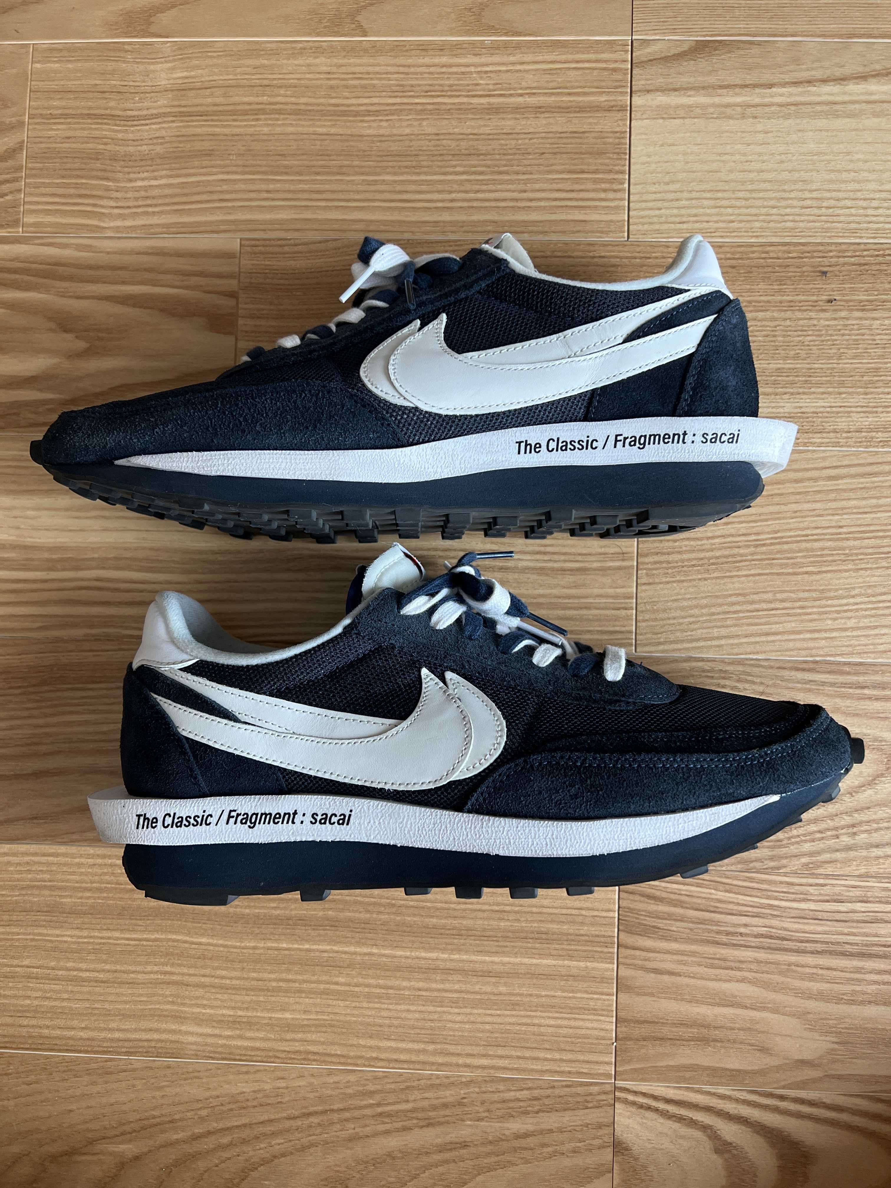 Fragment × sacai × Nike LD Waffle "Blackended Blue"