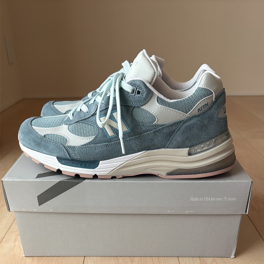 KITH × New Balance 992 "Aegean Blue/Shadow Gray"