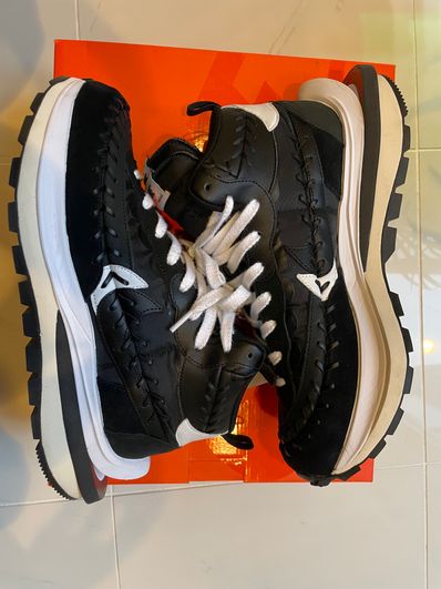 Jean-Paul Gaultier × sacai × Nike Vapor Waffle "Black/Black-White"