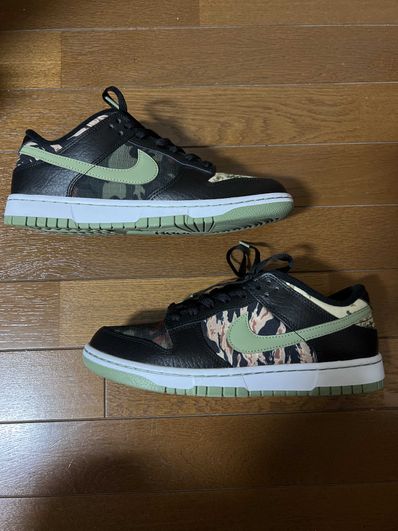 NIKE DUNK LOW SE "BLACK MULTI CAMO"