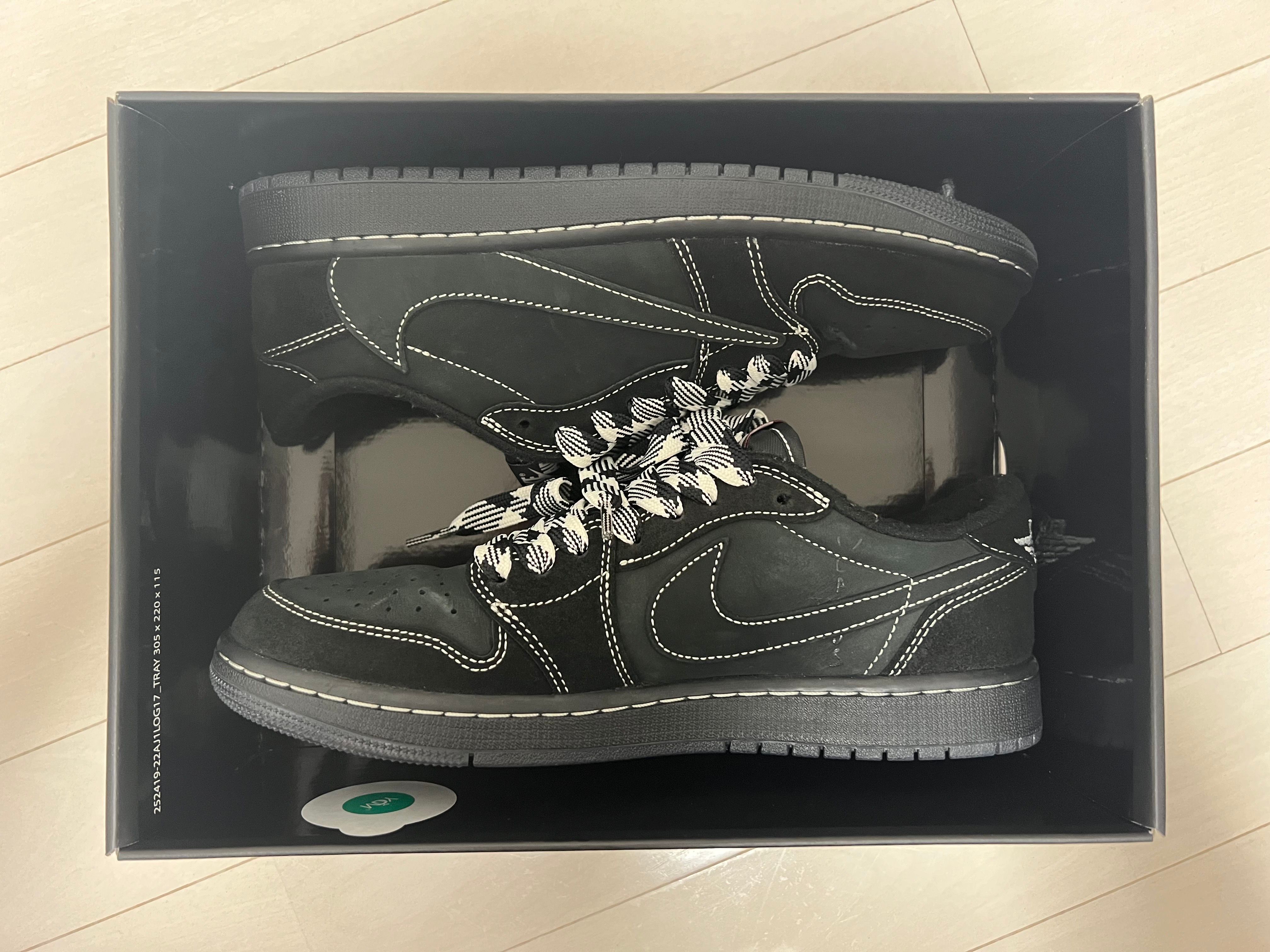 Travis Scott × Nike Air Jordan 1 Low OG SP "Black Phantom"