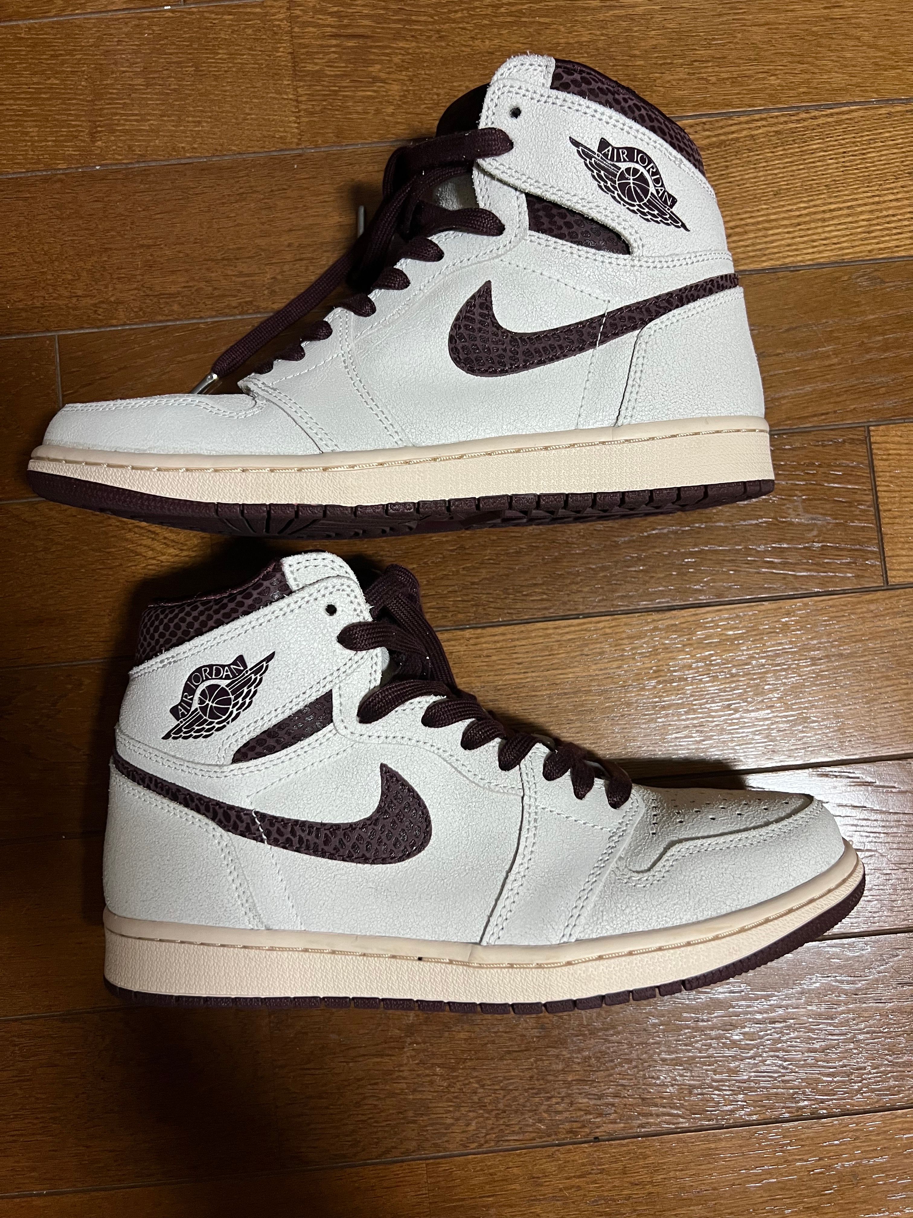 A Ma Maniere × Nike Air Jordan 1 Retro High OG "Sail and Burgundy"