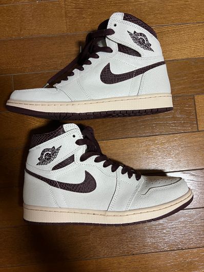 A Ma Maniere × Nike Air Jordan 1 Retro High OG "Sail and Burgundy"