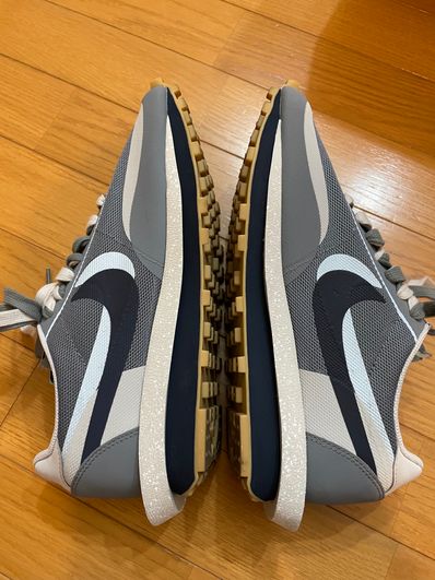 CLOT × Sacai × Nike LD Waffle "Grey Obsidian/Cool Grey"