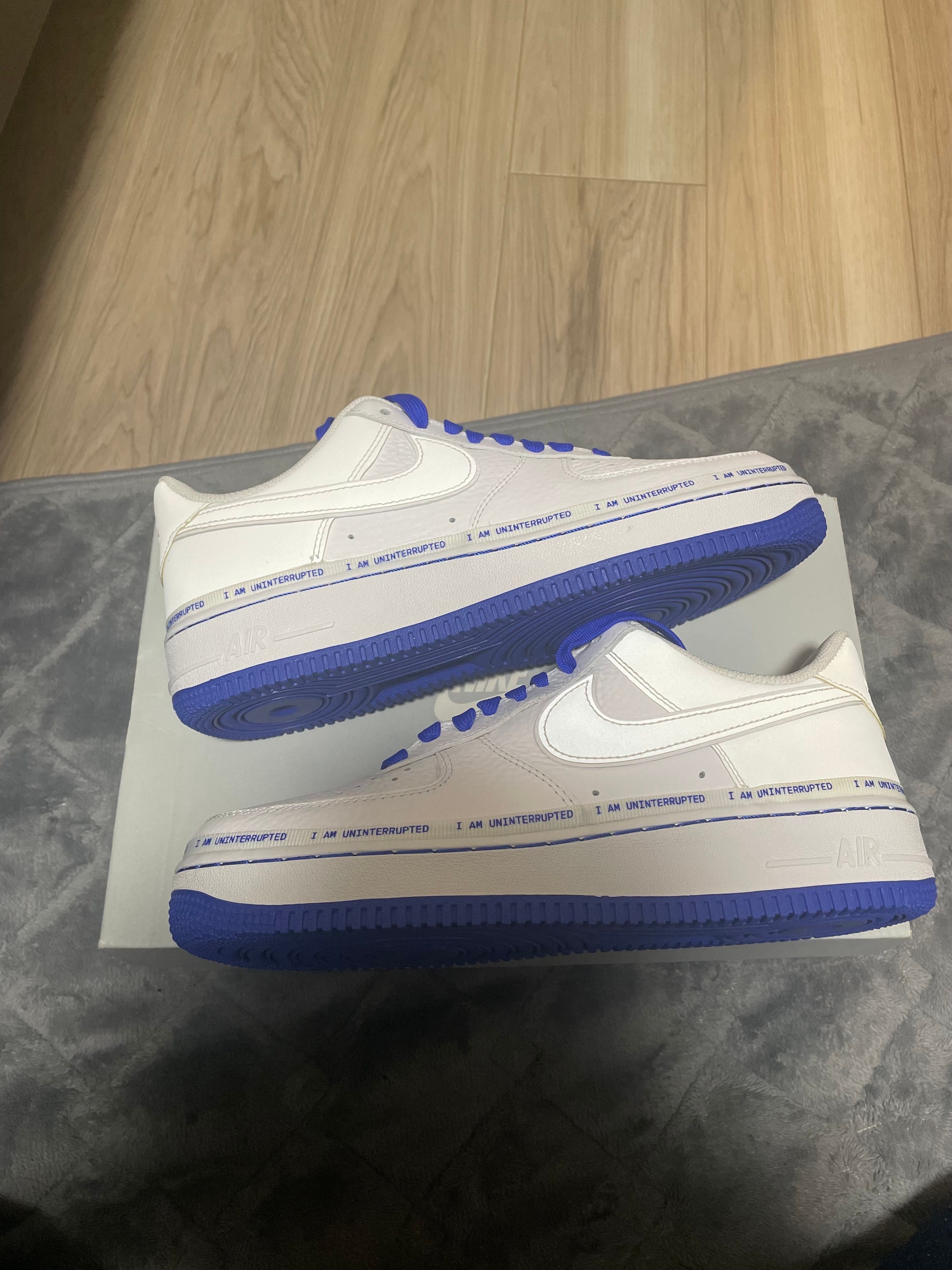 Uninterrupted × Nike Air Force 1 "White/Lapis Blue"