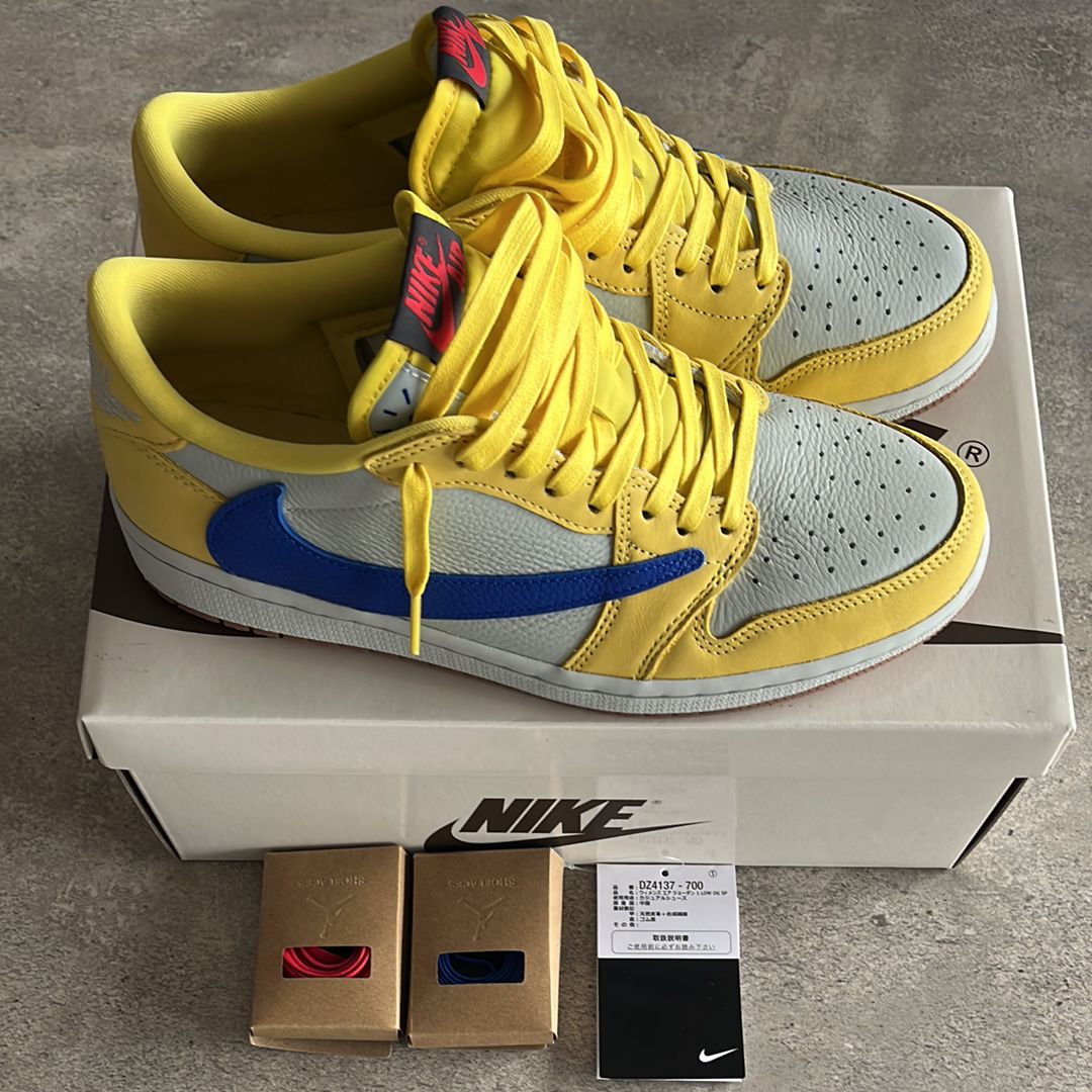 Travis Scott × Nike Women's Air Jordan 1 Retro Low OG "Canary"