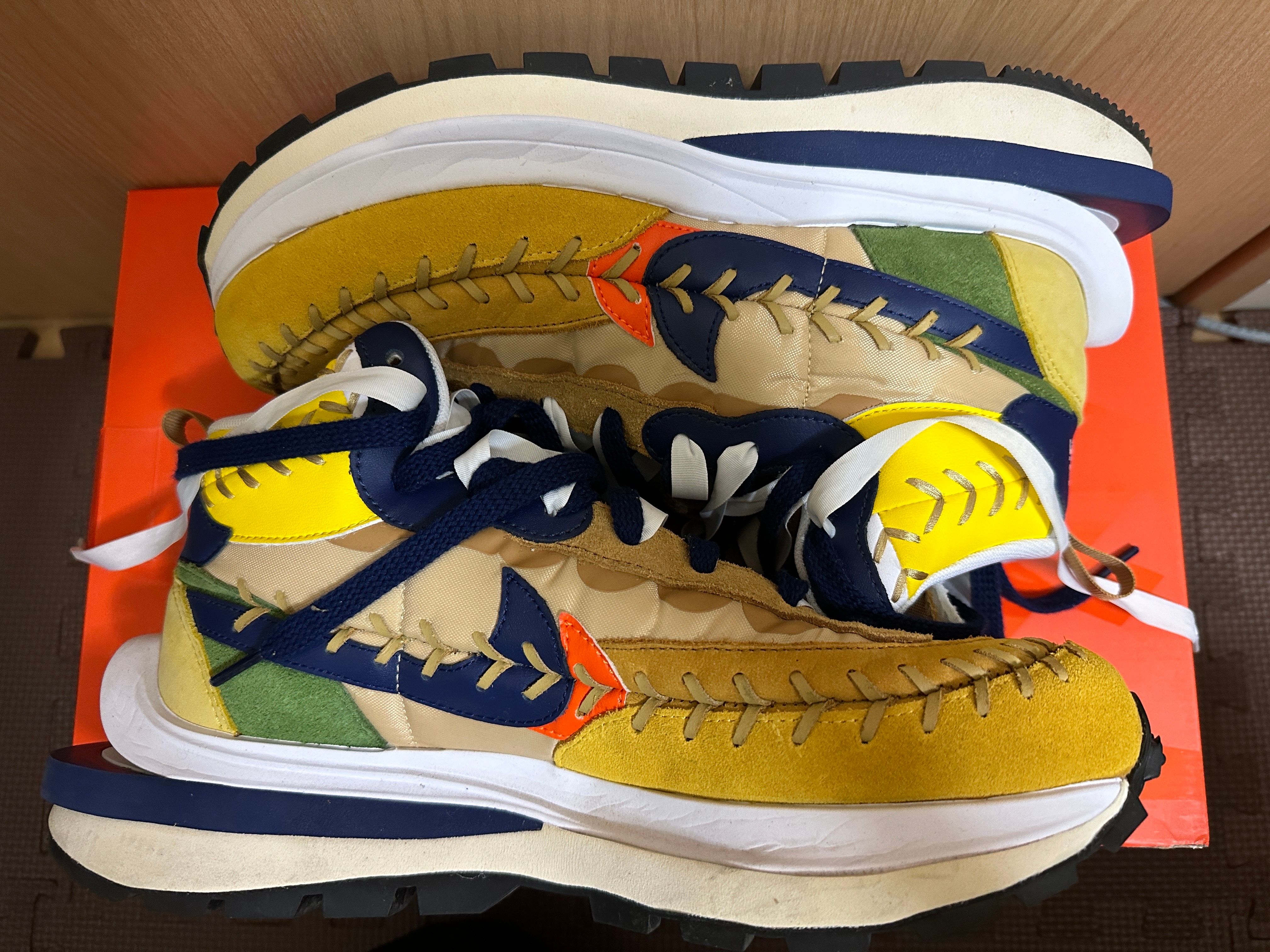 Jean-Paul Gaultier × sacai × Nike VaporWaffle "Sesame/Multi Color"