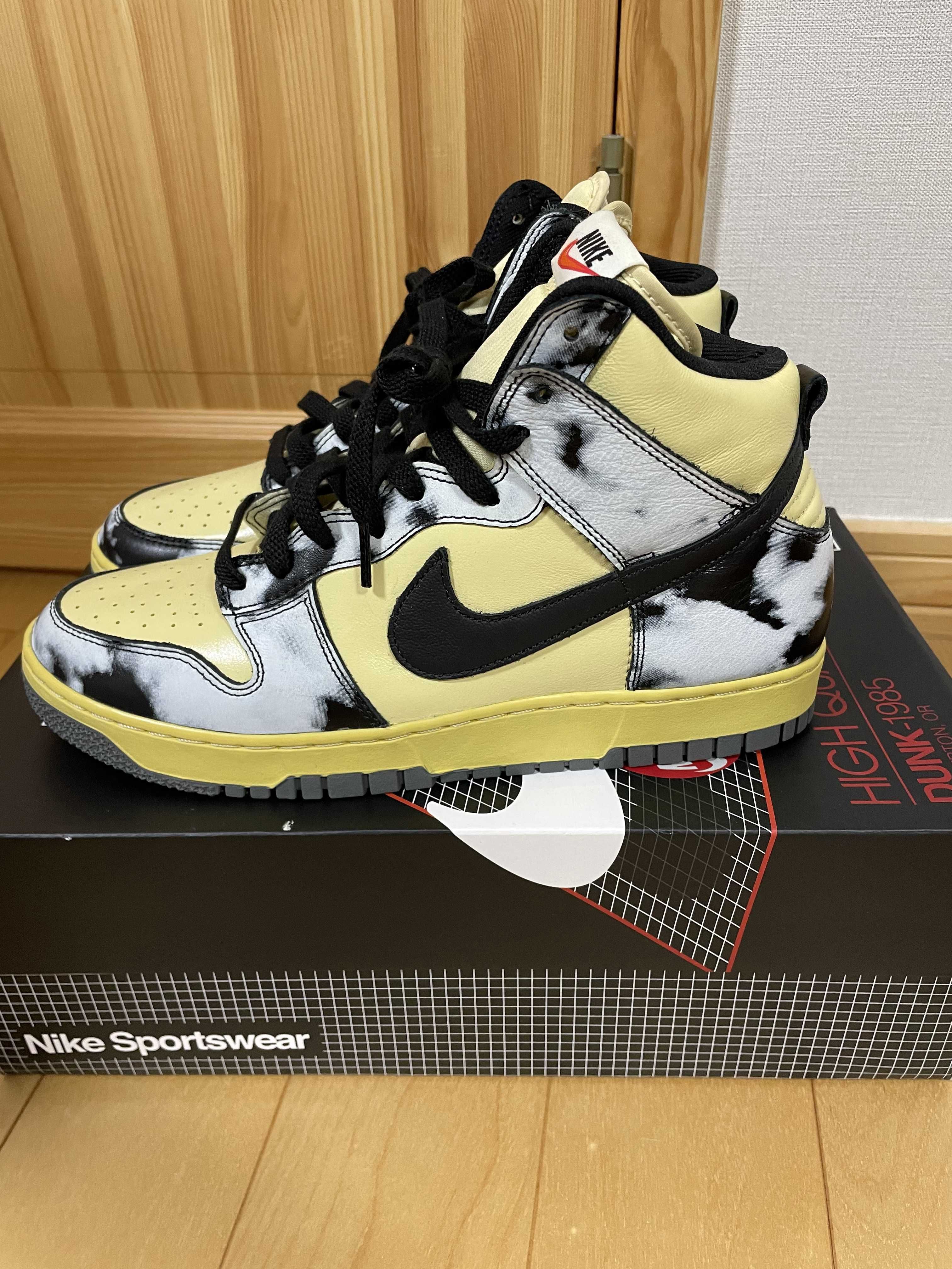 Nike Dunk High "Black Acid Wash"