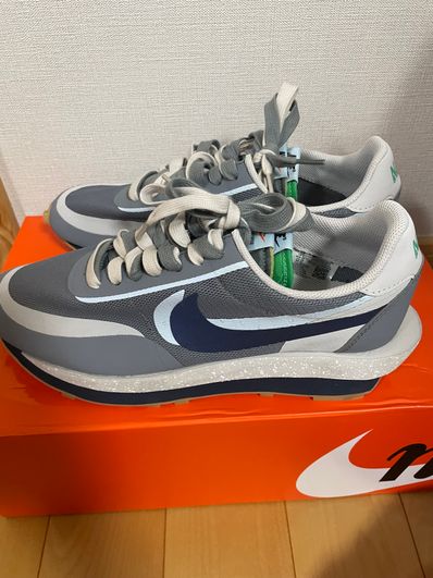 CLOT × Sacai × Nike LD Waffle "Grey Obsidian/Cool Grey"